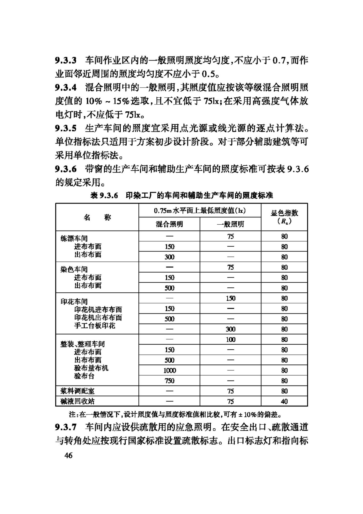 GB50426-2007--印染工厂设计规范