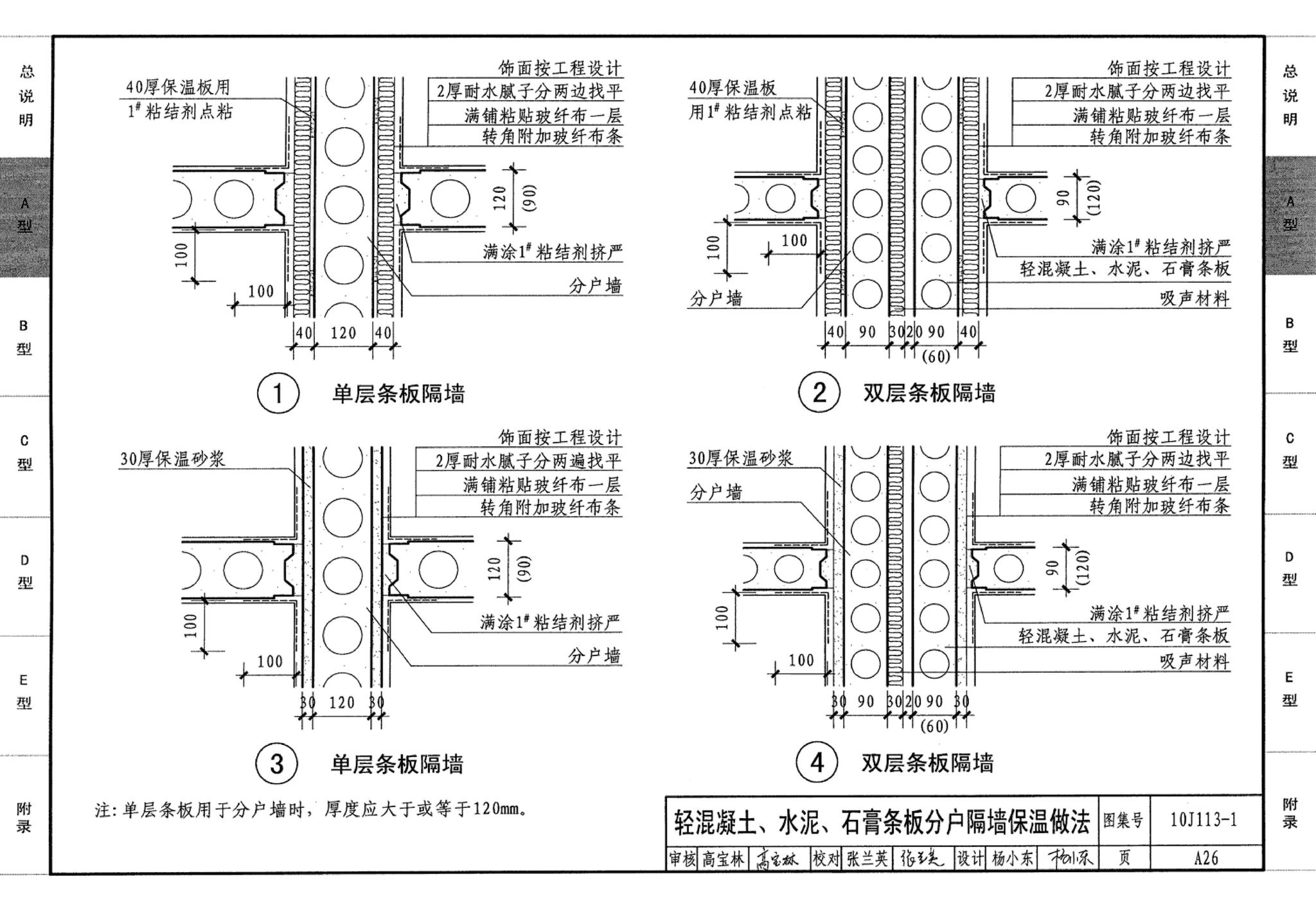 J111～114--内隔墙建筑构造（2012年合订本）