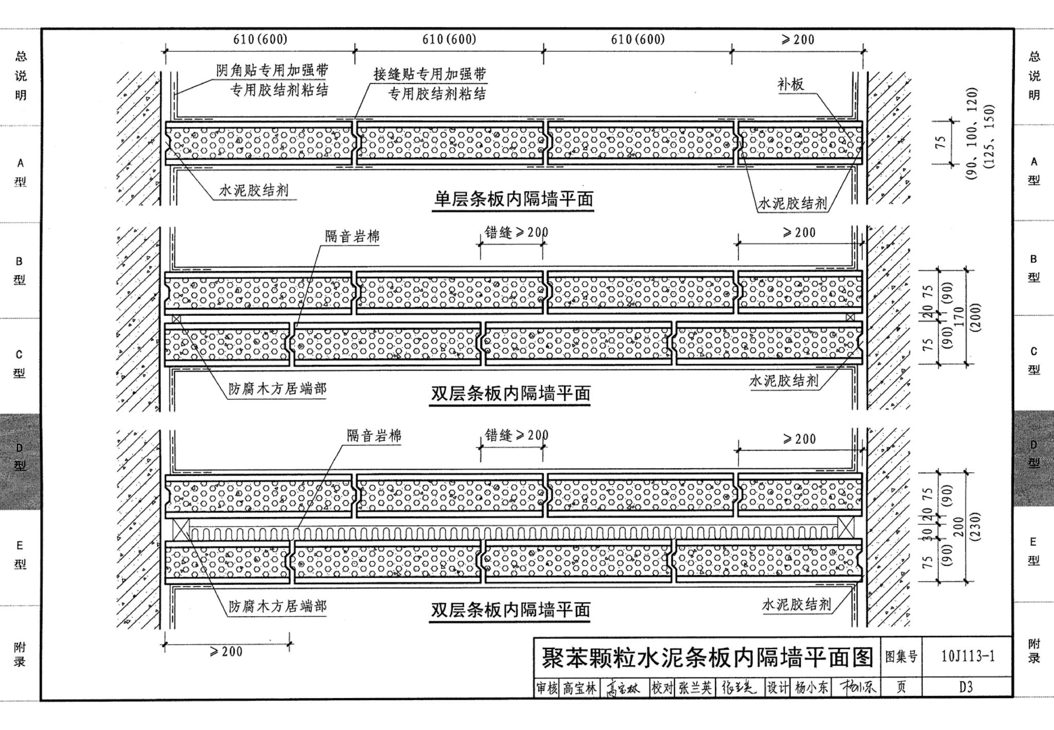 J111～114--内隔墙建筑构造（2012年合订本）