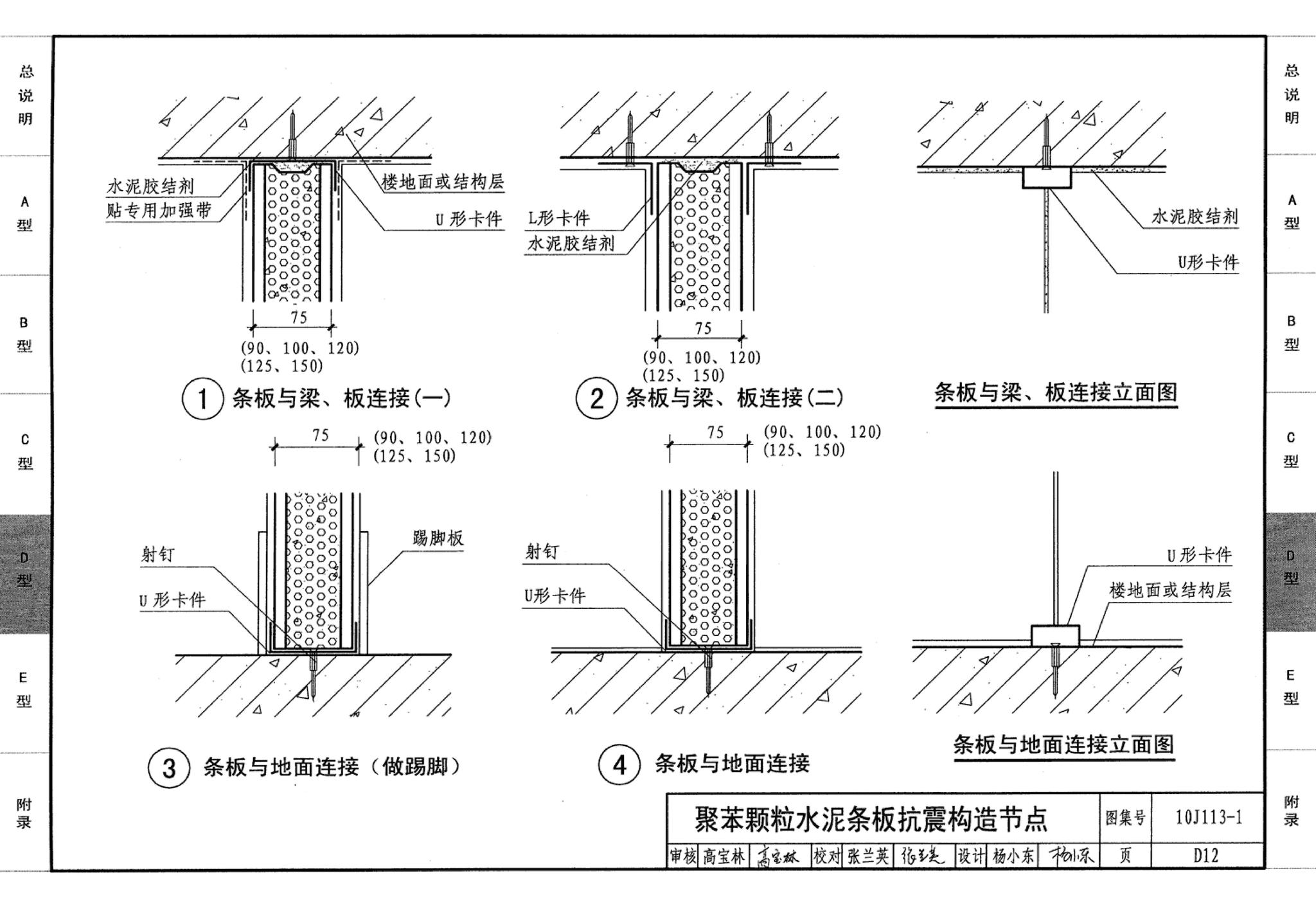 J111～114--内隔墙建筑构造（2012年合订本）