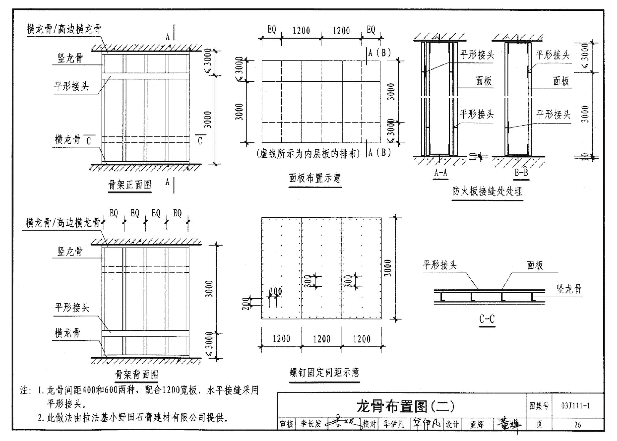 J111～114--内隔墙建筑构造（2012年合订本）