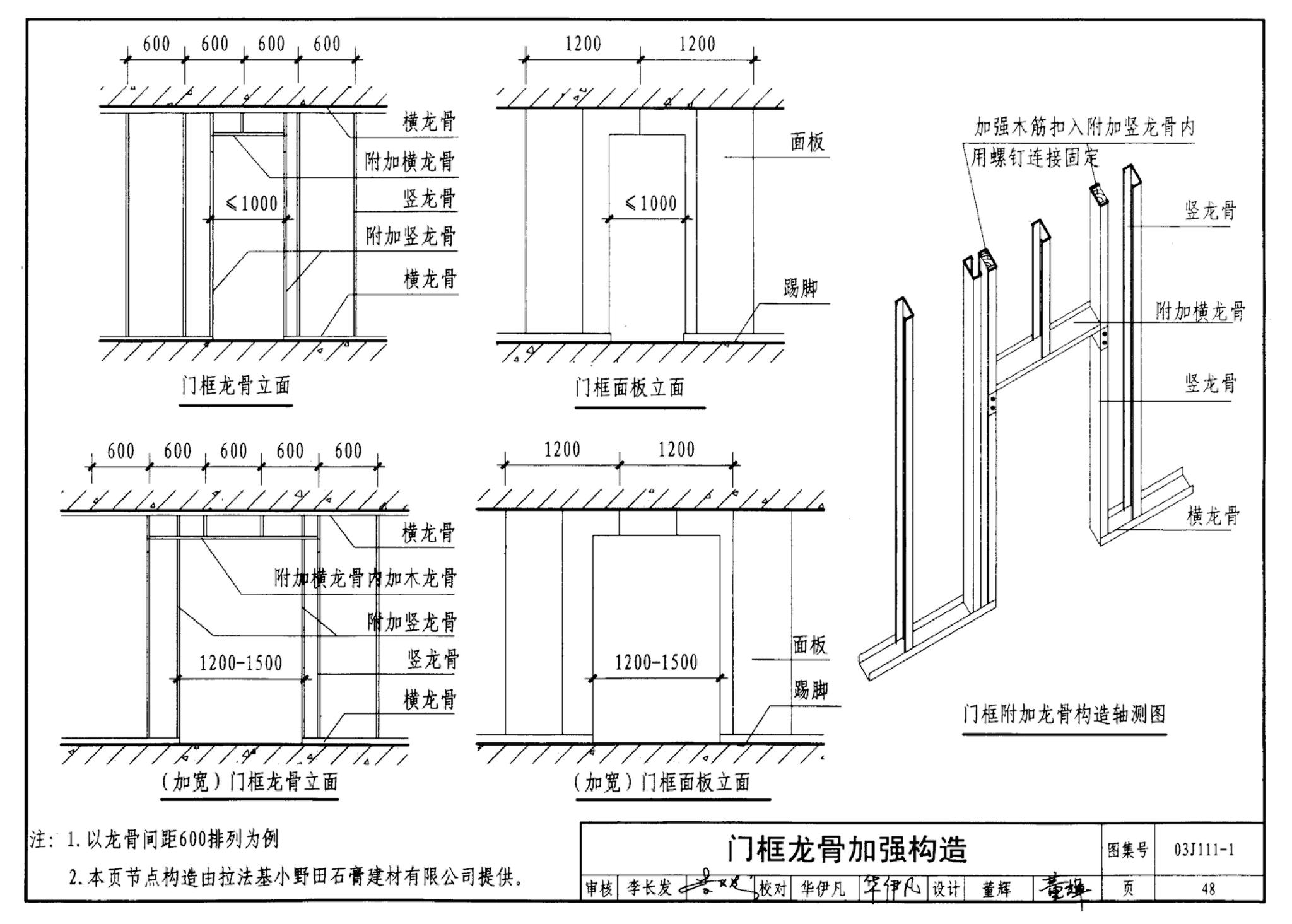 J111～114--内隔墙建筑构造（2012年合订本）