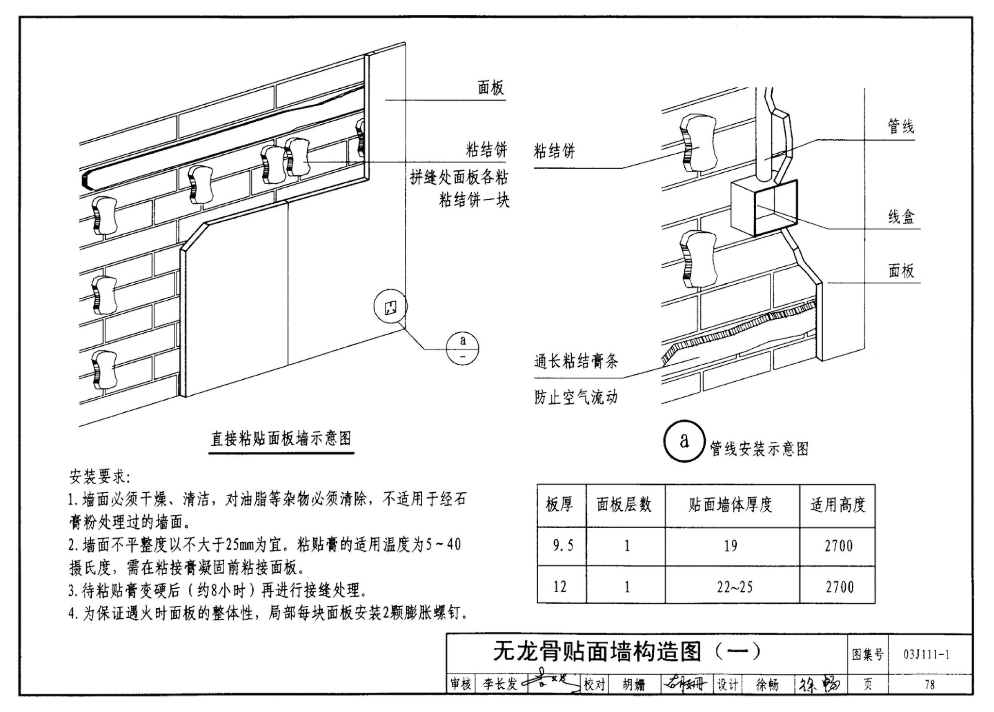 J111～114--内隔墙建筑构造（2012年合订本）