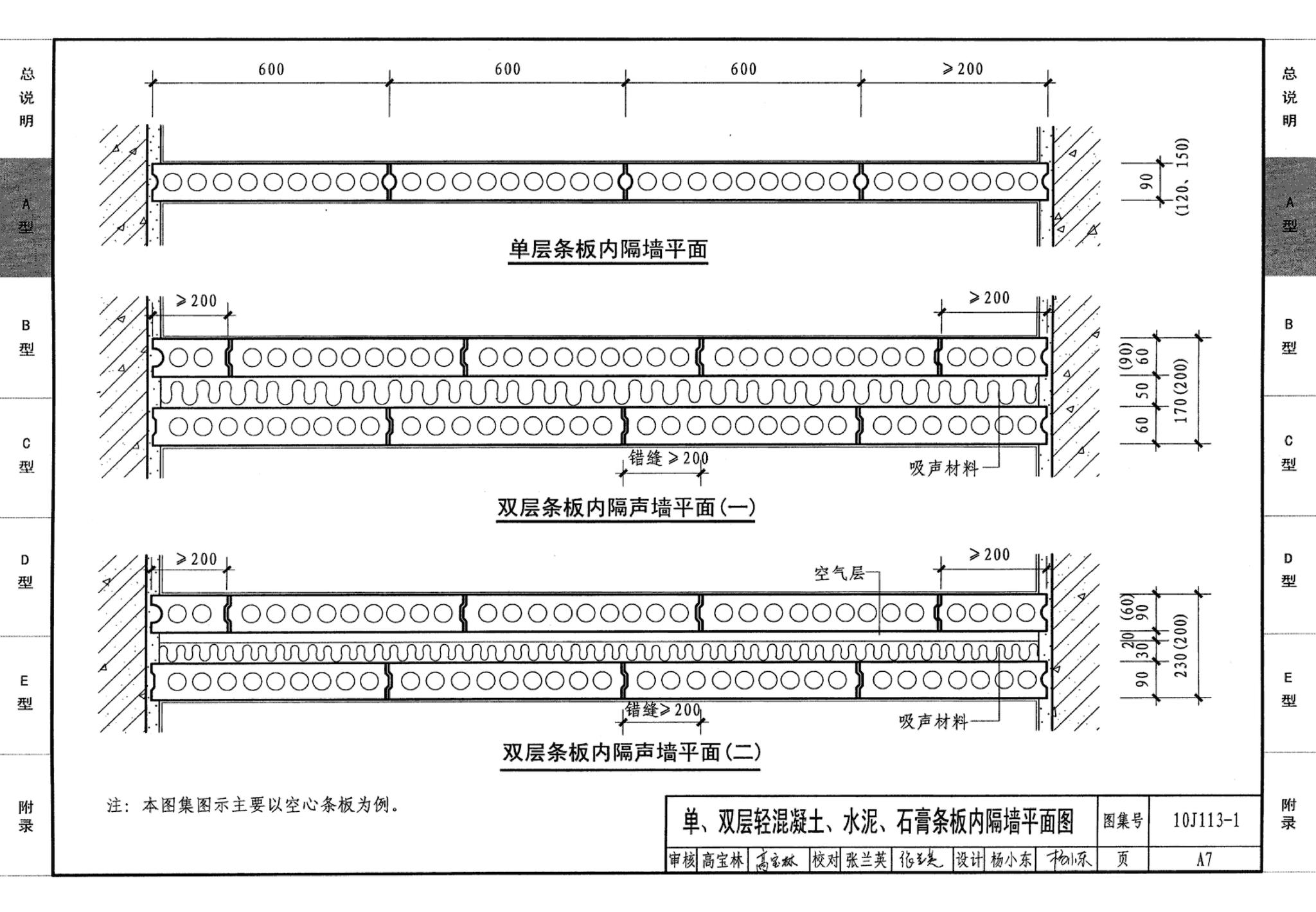 J111～114--内隔墙建筑构造（2012年合订本）