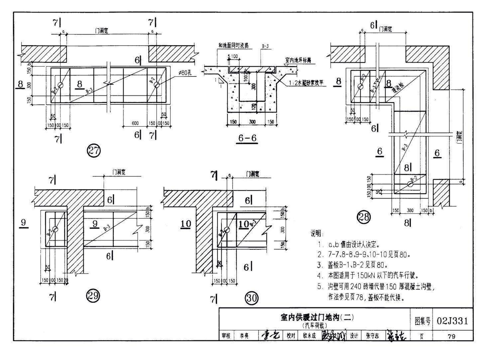 J331、J332、G221--地沟及盖板（2009合订本）