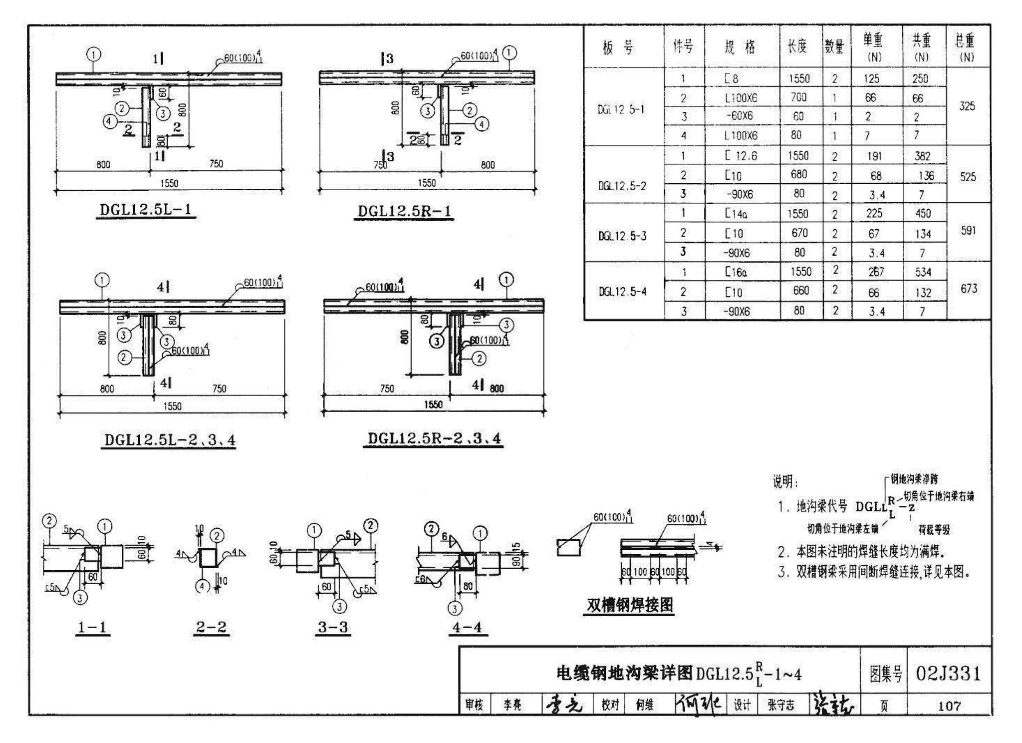 J331、J332、G221--地沟及盖板（2009合订本）