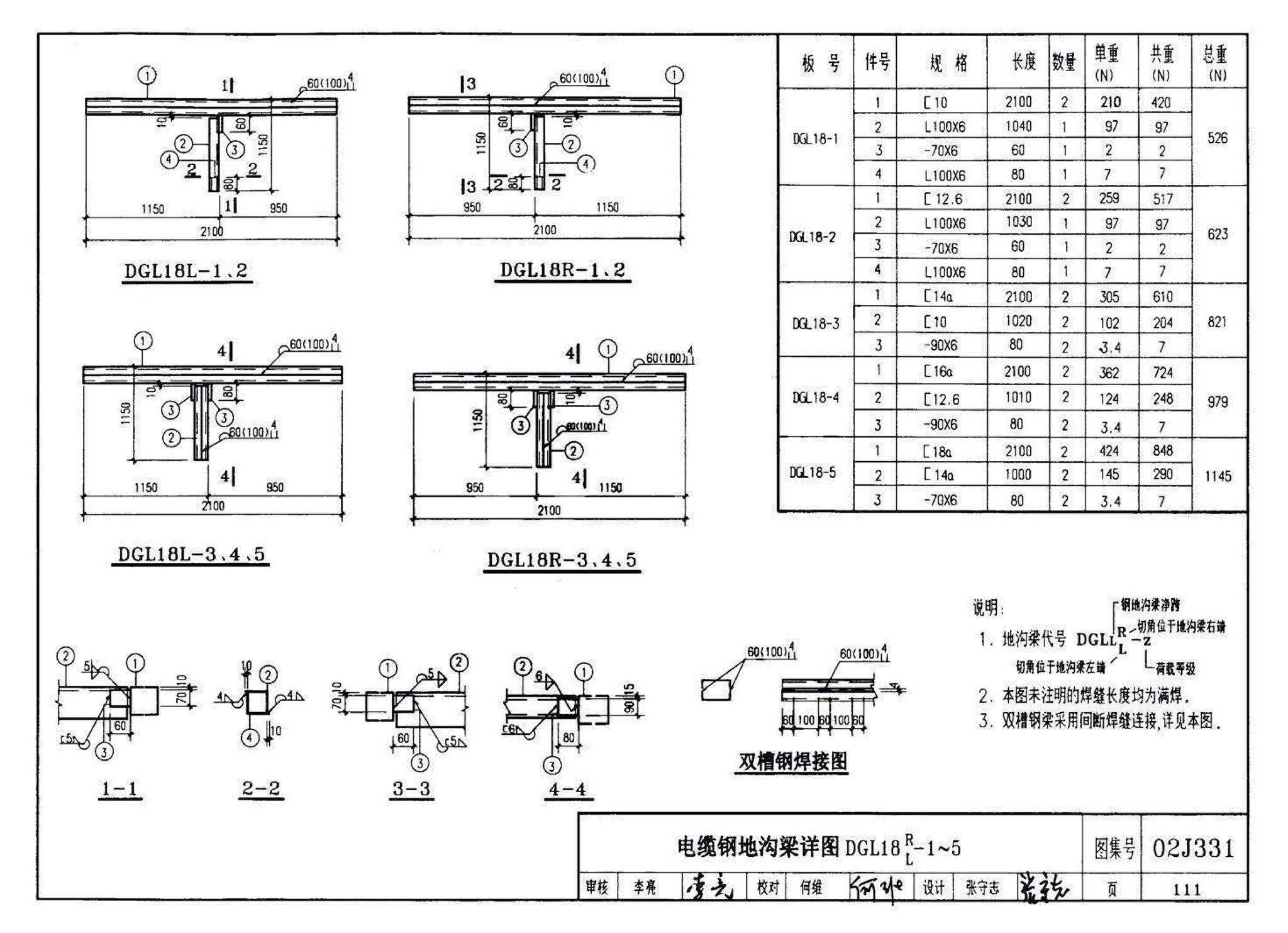 J331、J332、G221--地沟及盖板（2009合订本）