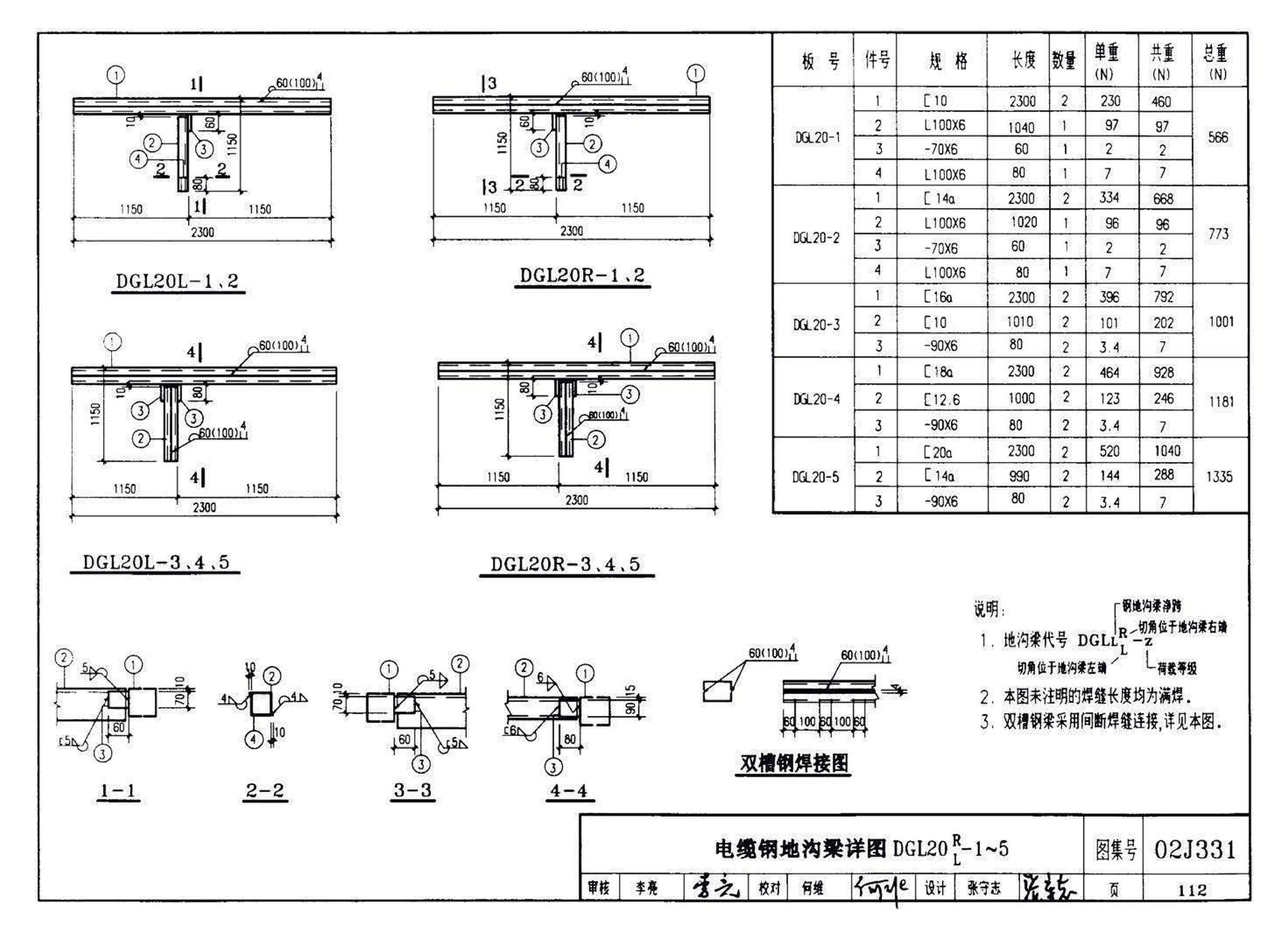 J331、J332、G221--地沟及盖板（2009合订本）