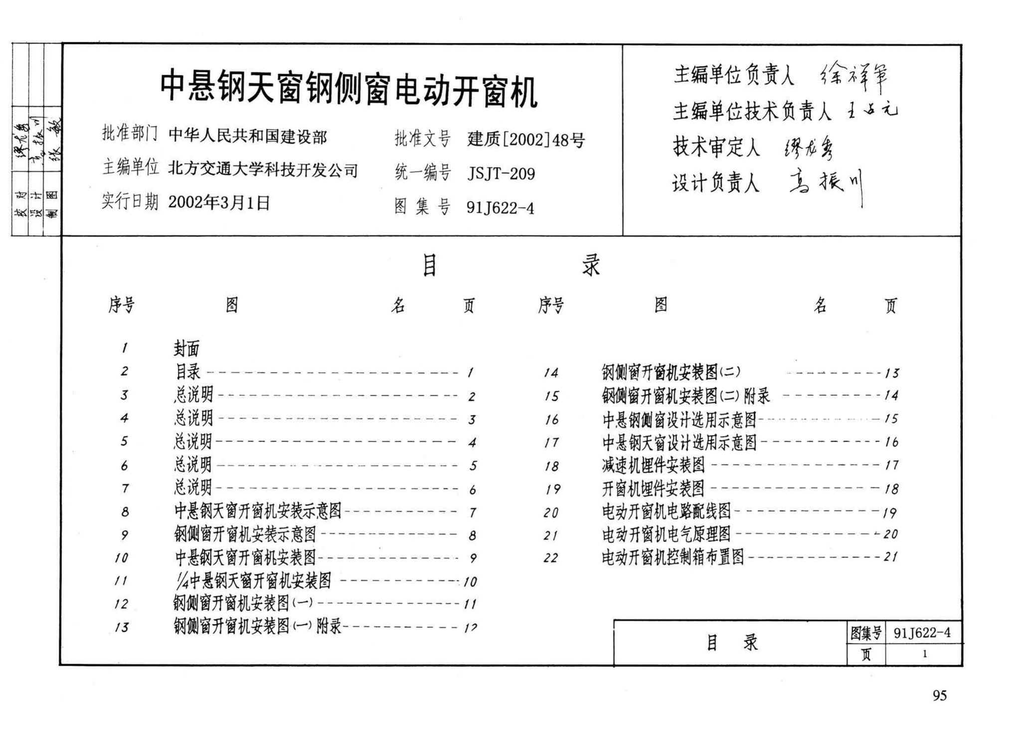 J622-1～6--开窗机（2002年合订本）