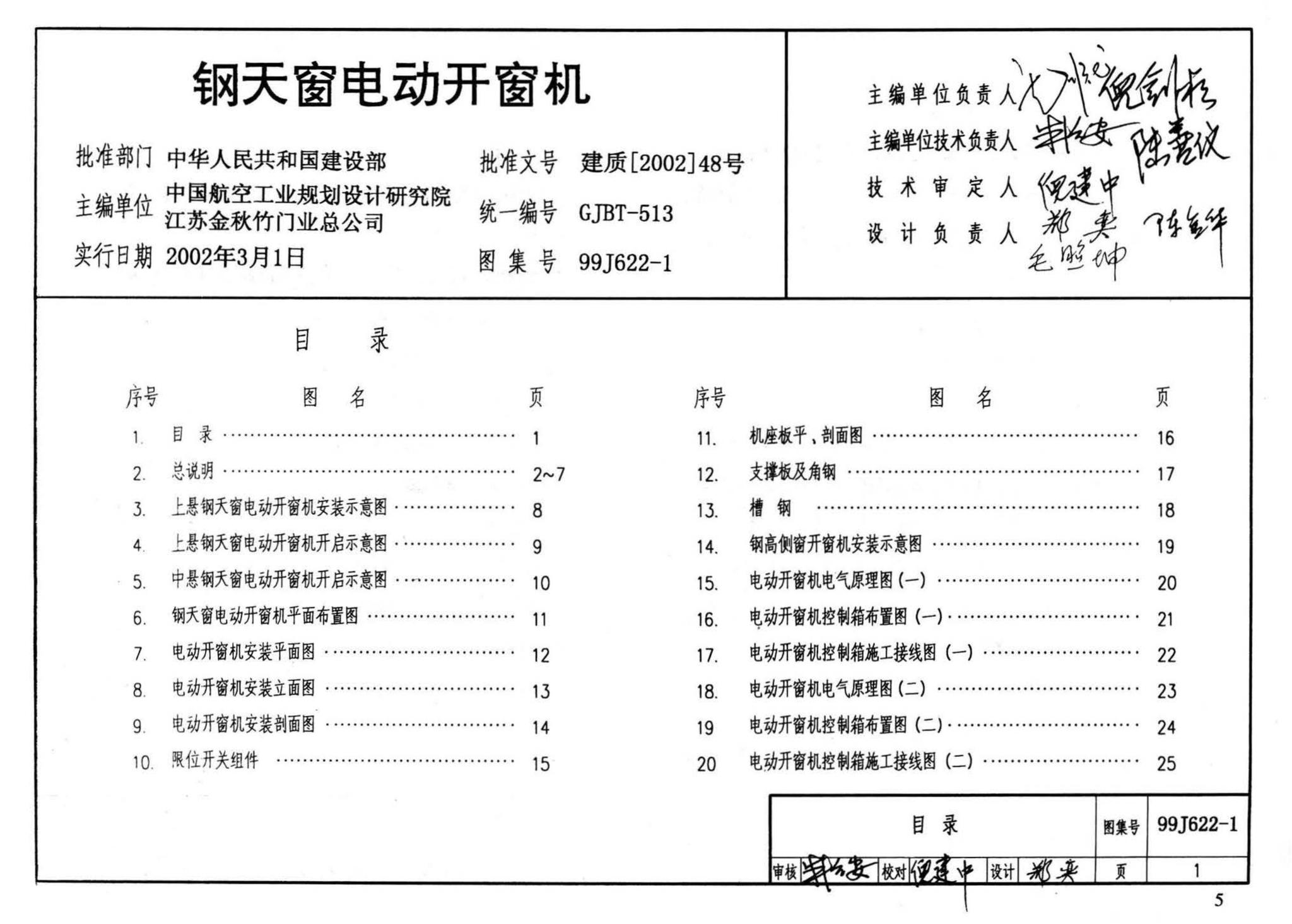 J622-1～6--开窗机（2002年合订本）