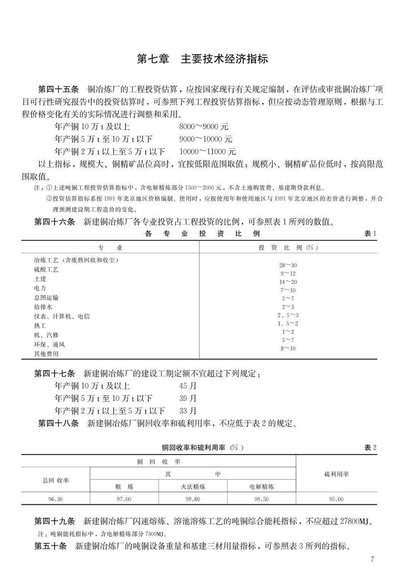 JB-UN058-1995--铜冶炼厂建设标准