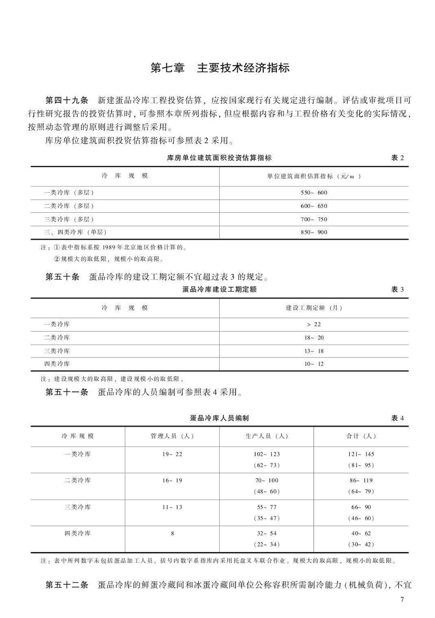 JB-UN088-1994--蛋品冷库建设标准