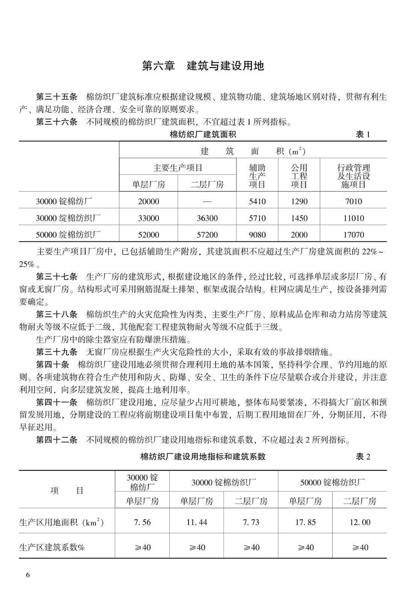 JB-UN100-1993--棉纺织厂建设标准