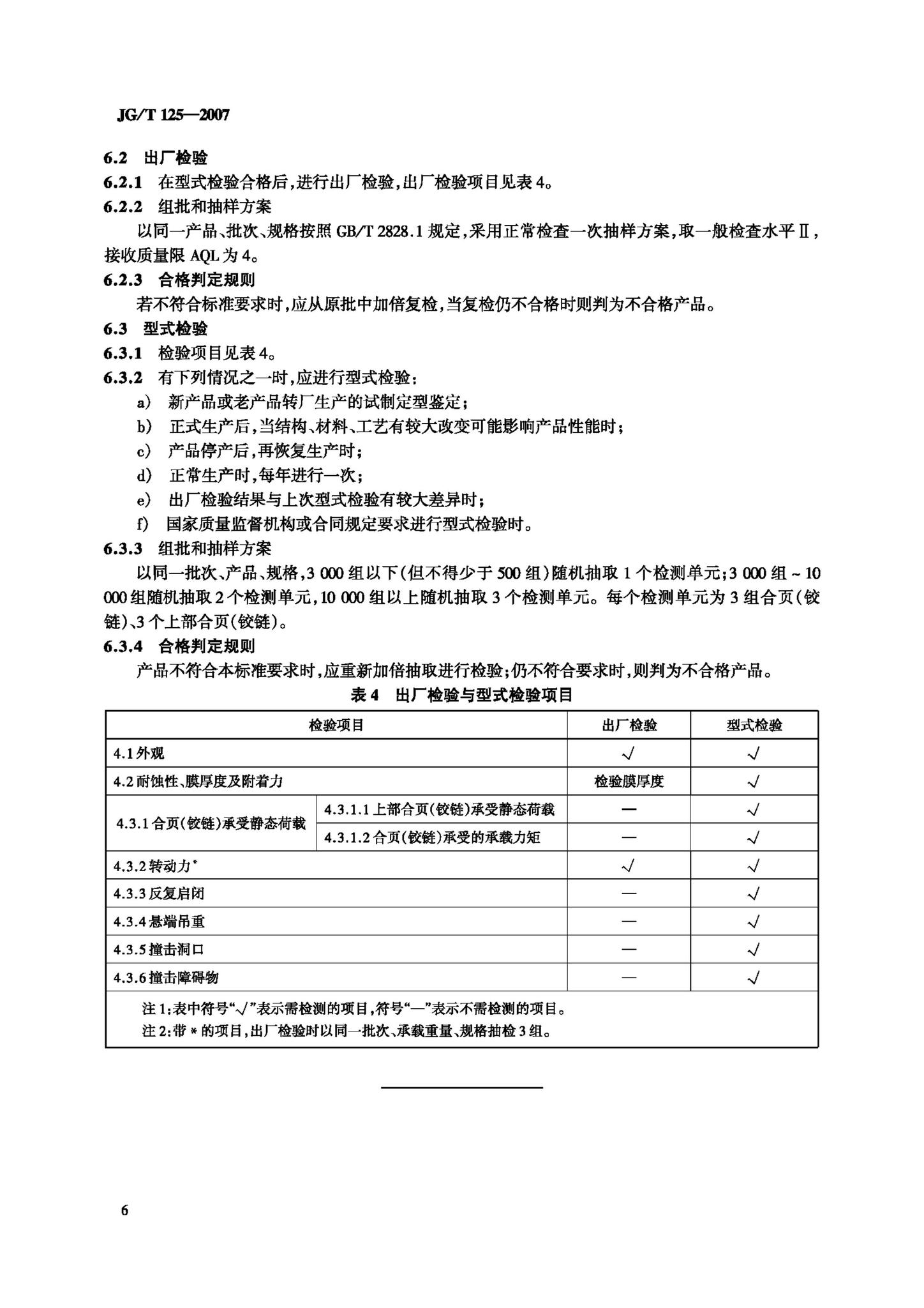 JG/T125-2007--建筑门窗五金件合页(铰链)