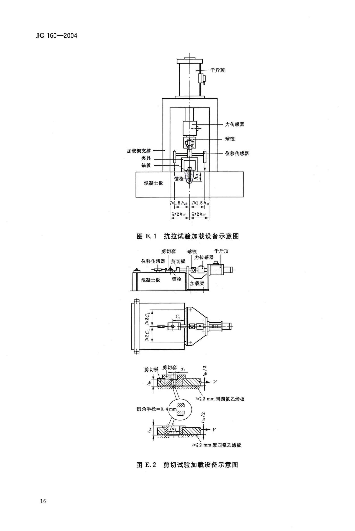 JG/T160-2004--混凝土用膨胀型、扩孔型建筑锚栓