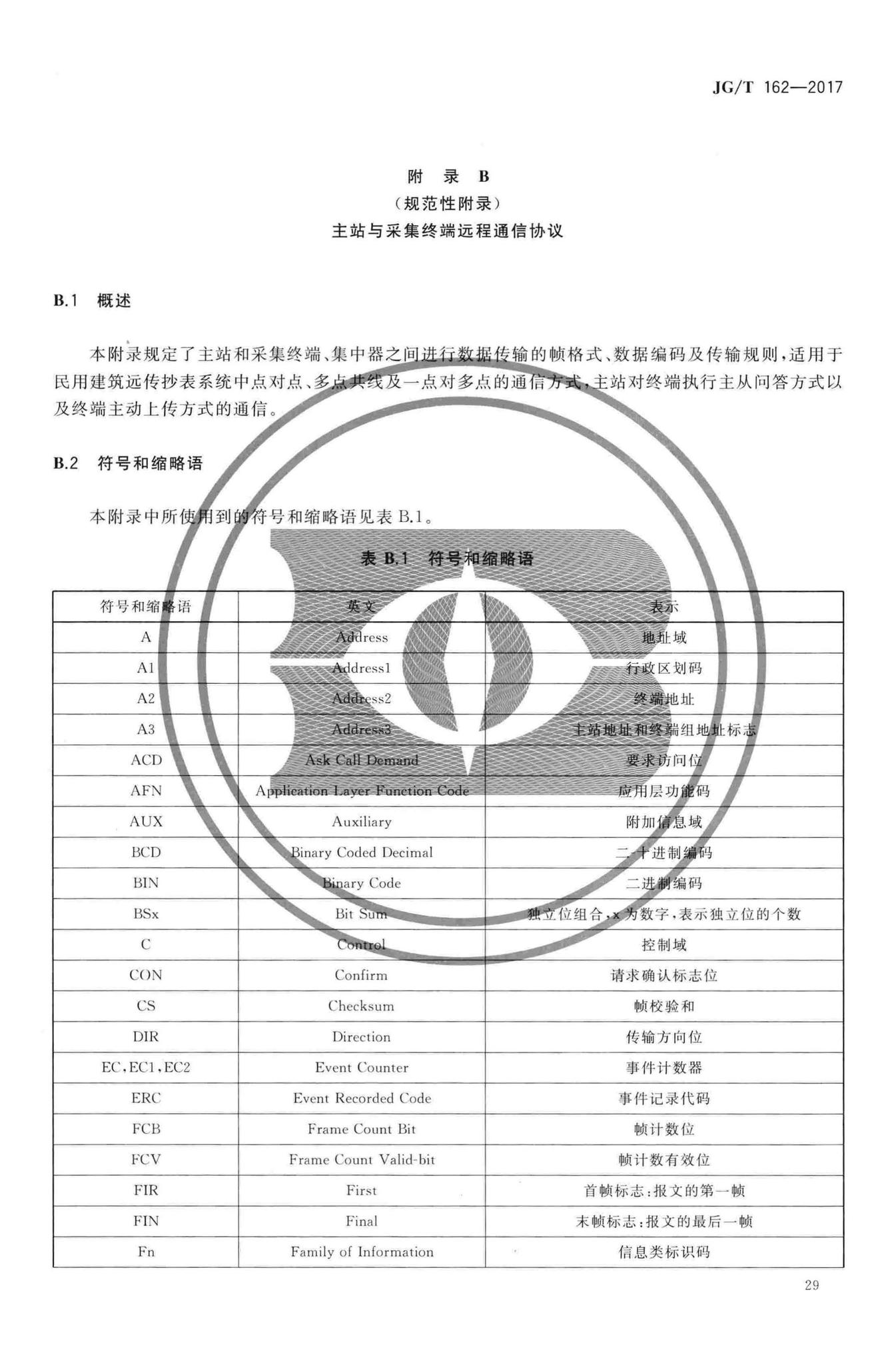 JG/T162-2017--民用建筑远传抄表系统