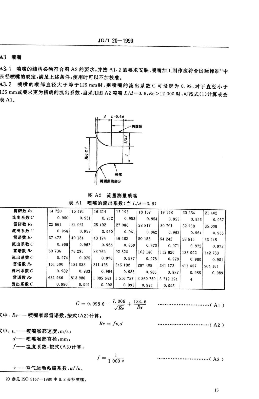 JG/T20-1999--空气分布器性能试验方法