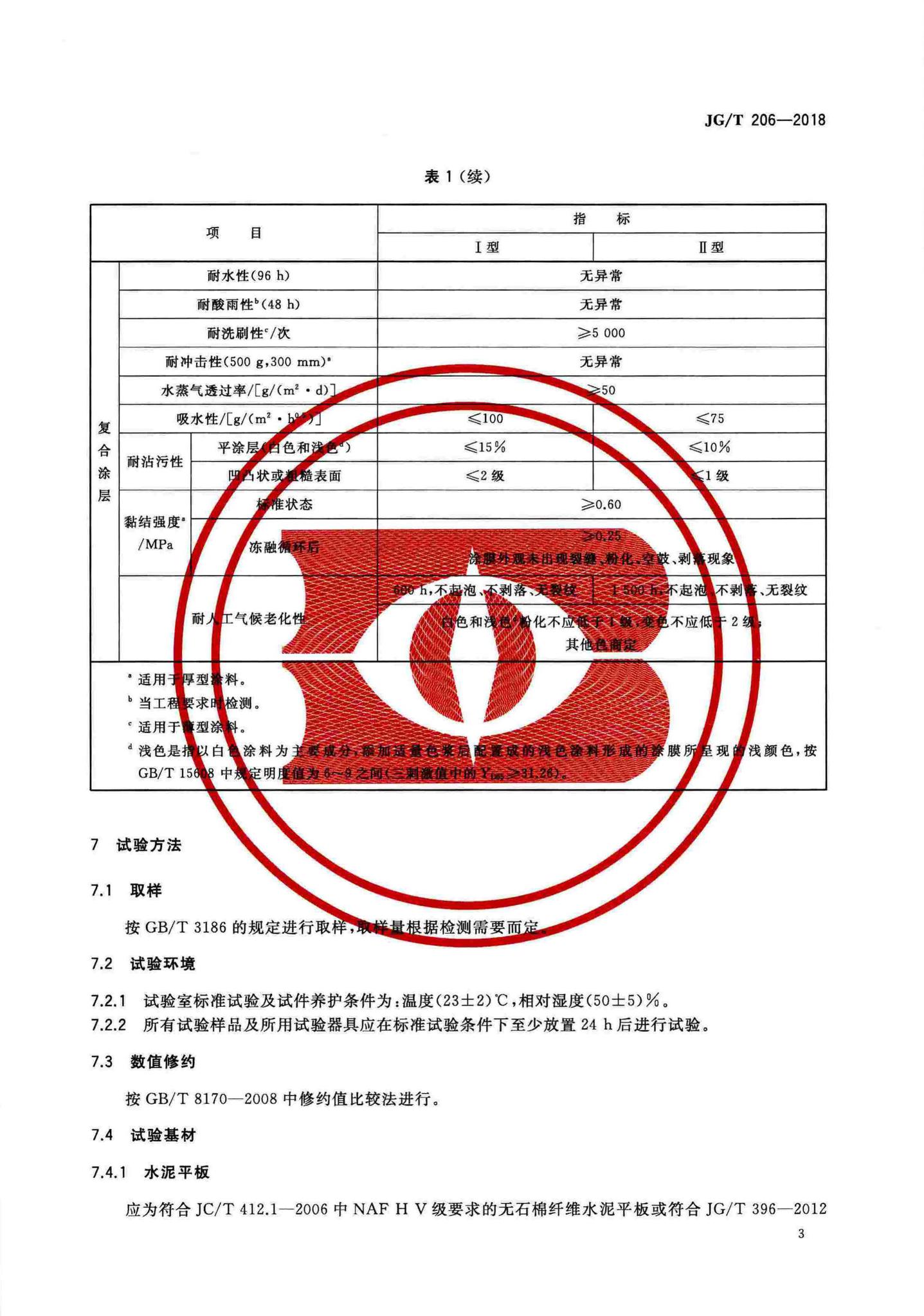 JG/T206-2018--外墙外保温用丙烯酸涂料