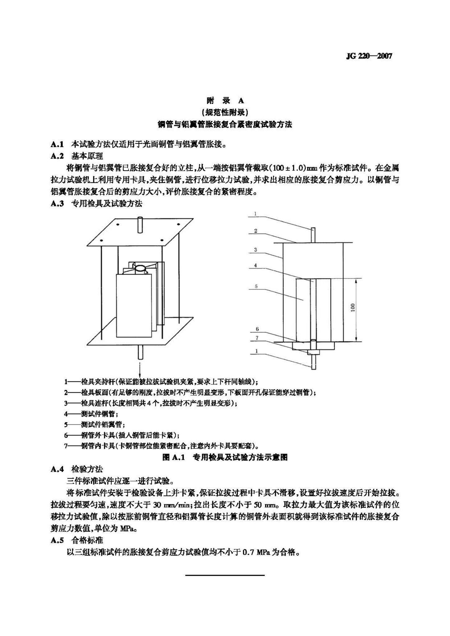 JG/T220-2007--铜铝复合柱翼型散热器