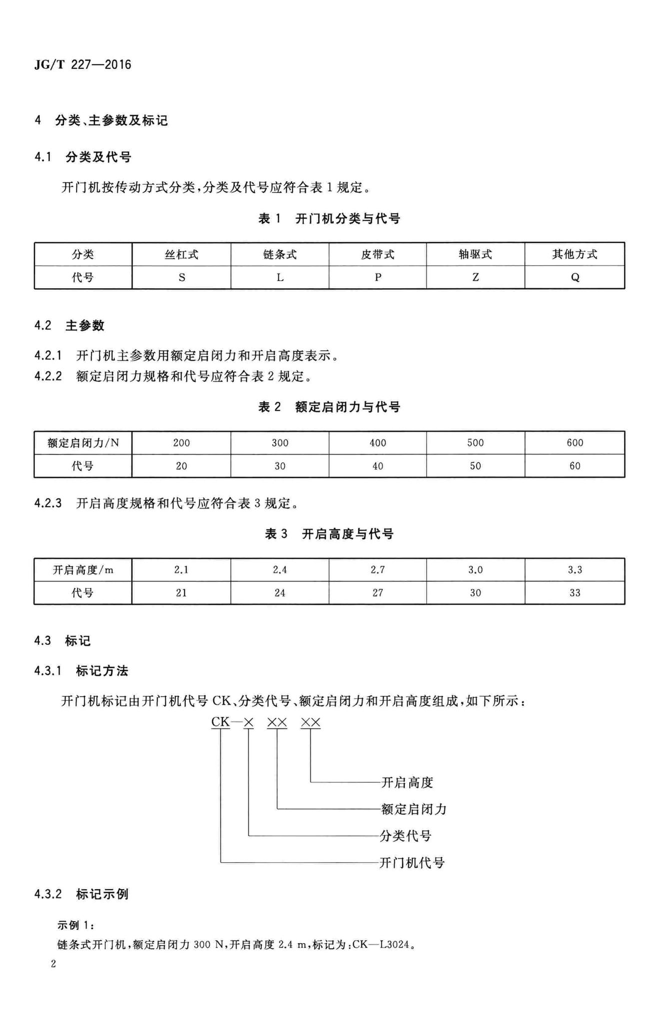 JG/T227-2016--车库门电动开门机