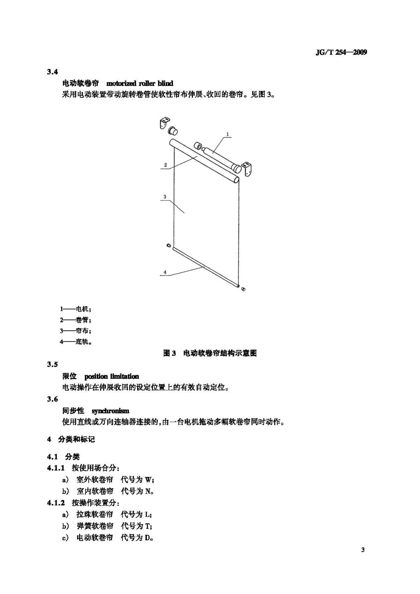 JG/T254-2009--建筑用遮阳软卷帘