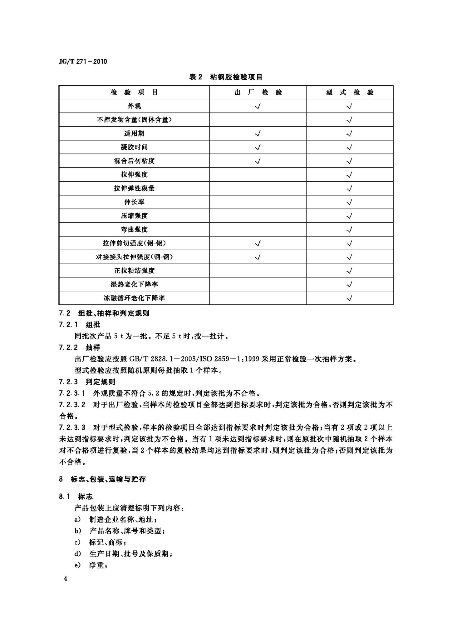 JG/T271-2010--粘钢加固用建筑结构胶