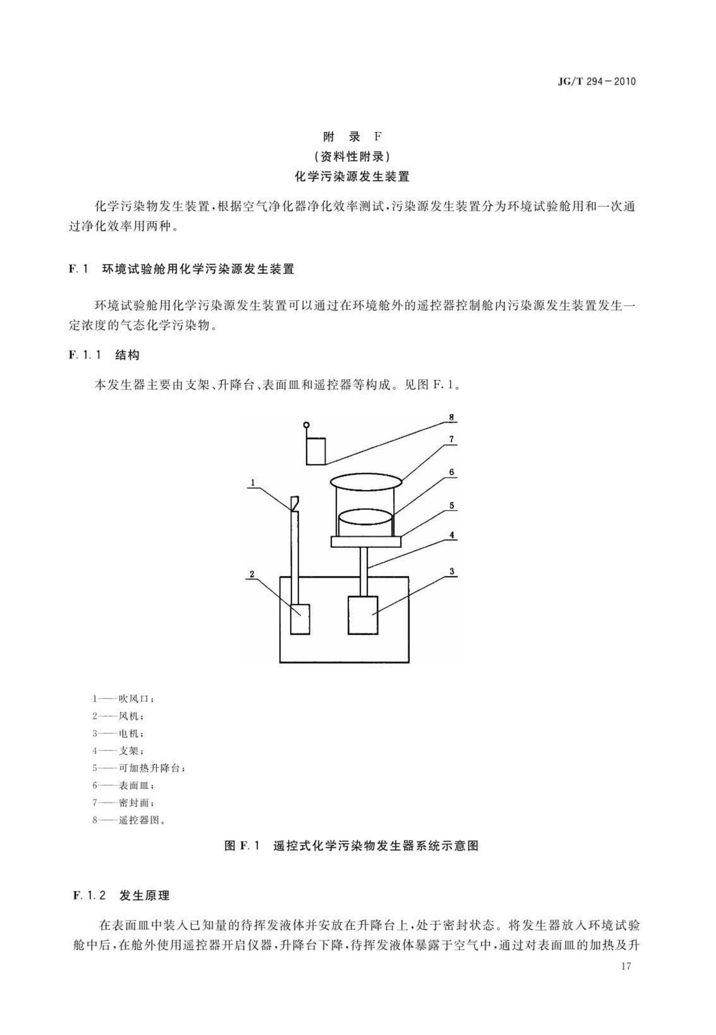 JG/T294-2010--空气净化器污染物净化性能测定