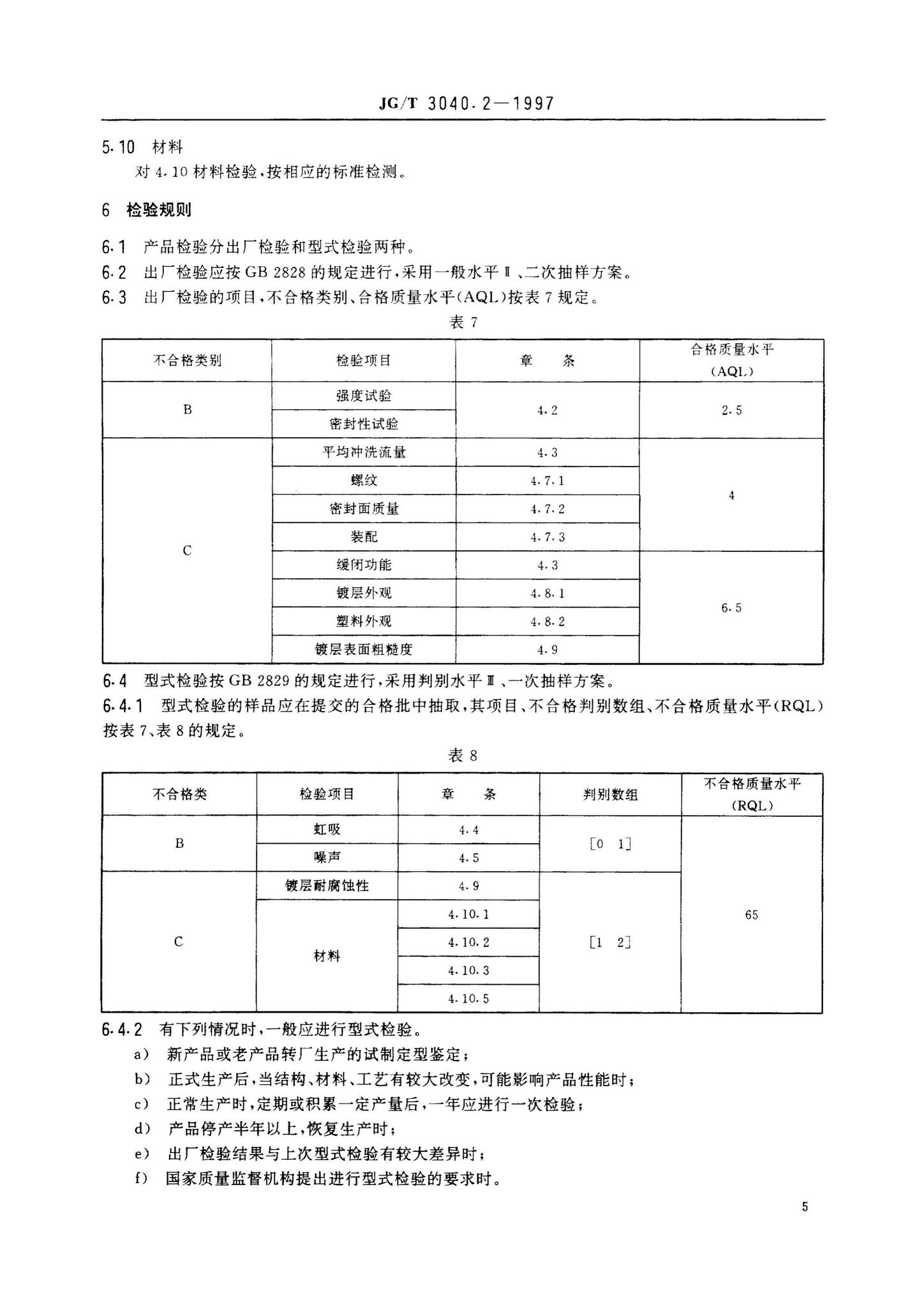 JG/T3040.2-1997--大便器冲洗装置——液压缓闭式冲洗阀