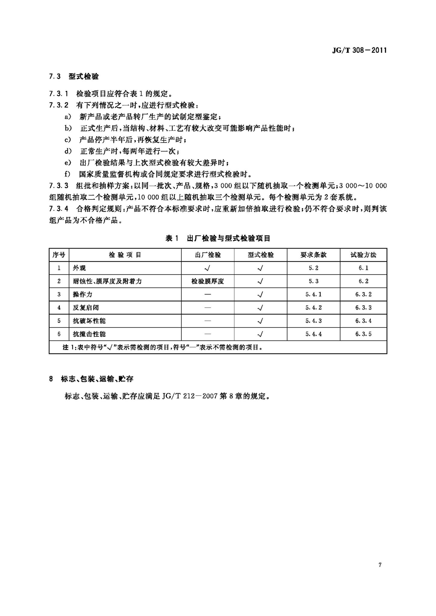 JG/T308-2011--建筑门用提升推拉五金系统