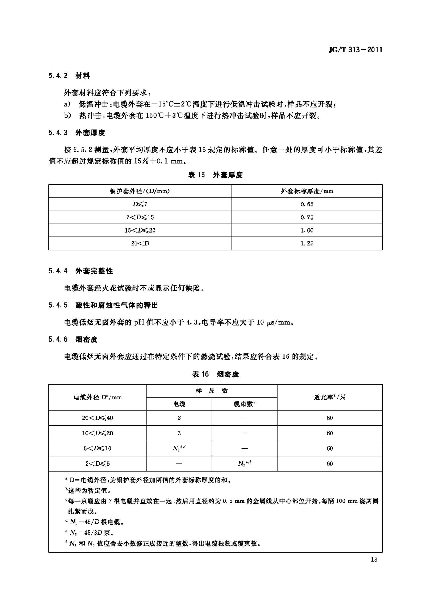 JG/T313-2011--额定电压750V及以下金属护套无机矿物绝缘电缆及终端