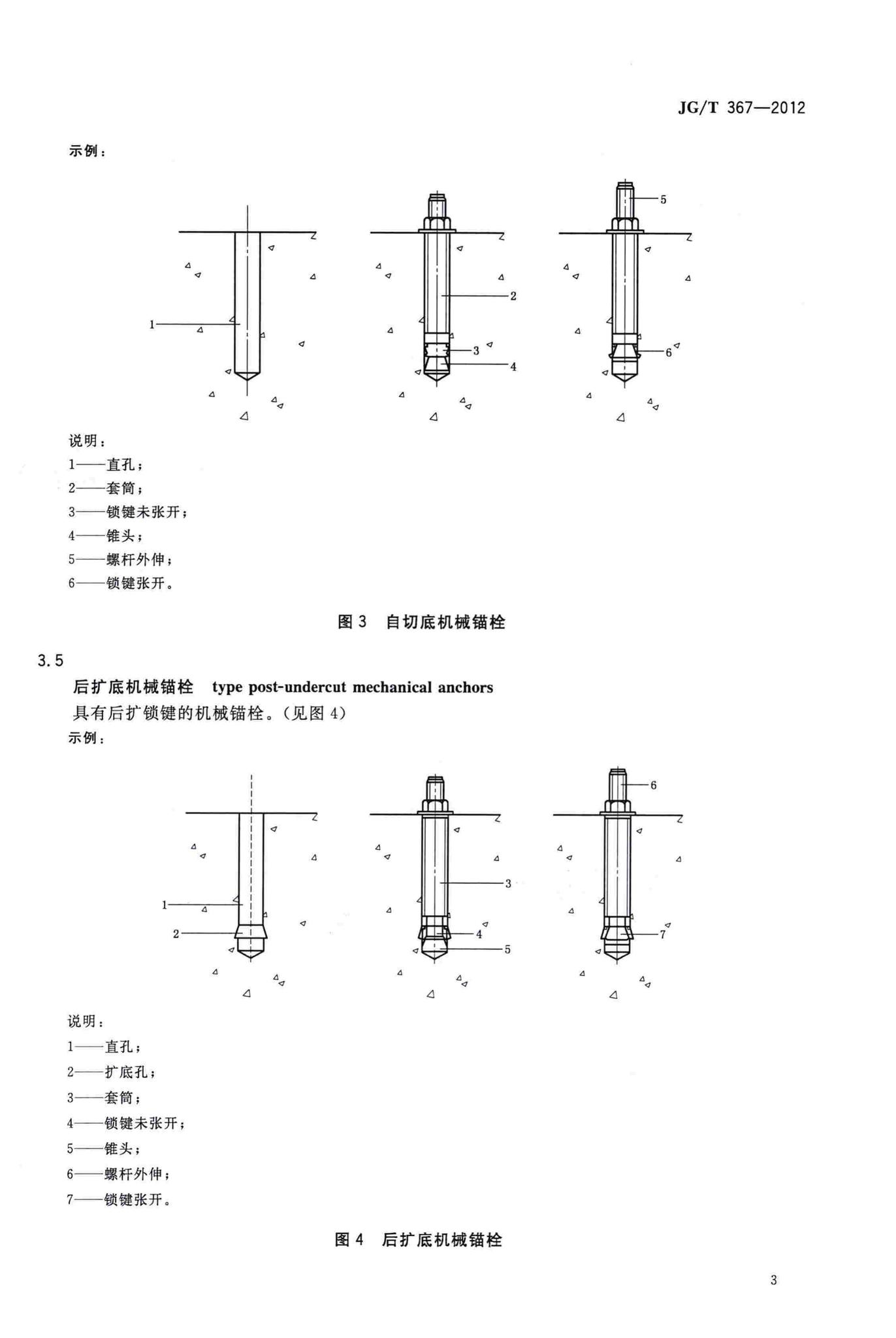 JG/T367-2012--建筑工程用切(扩)底机械锚栓及后切(扩)底钻头