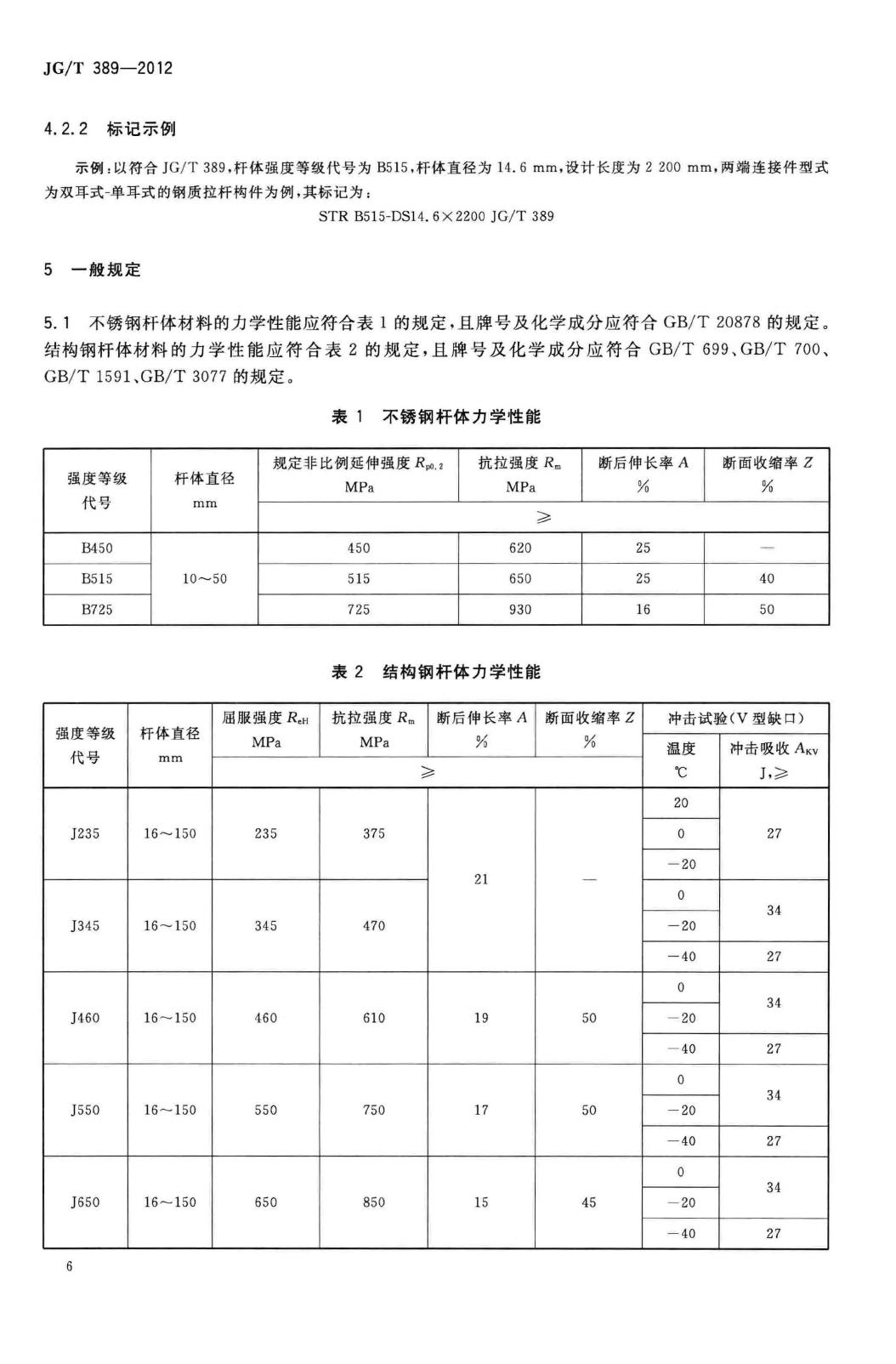 JG/T389-2012--建筑用钢质拉杆构件