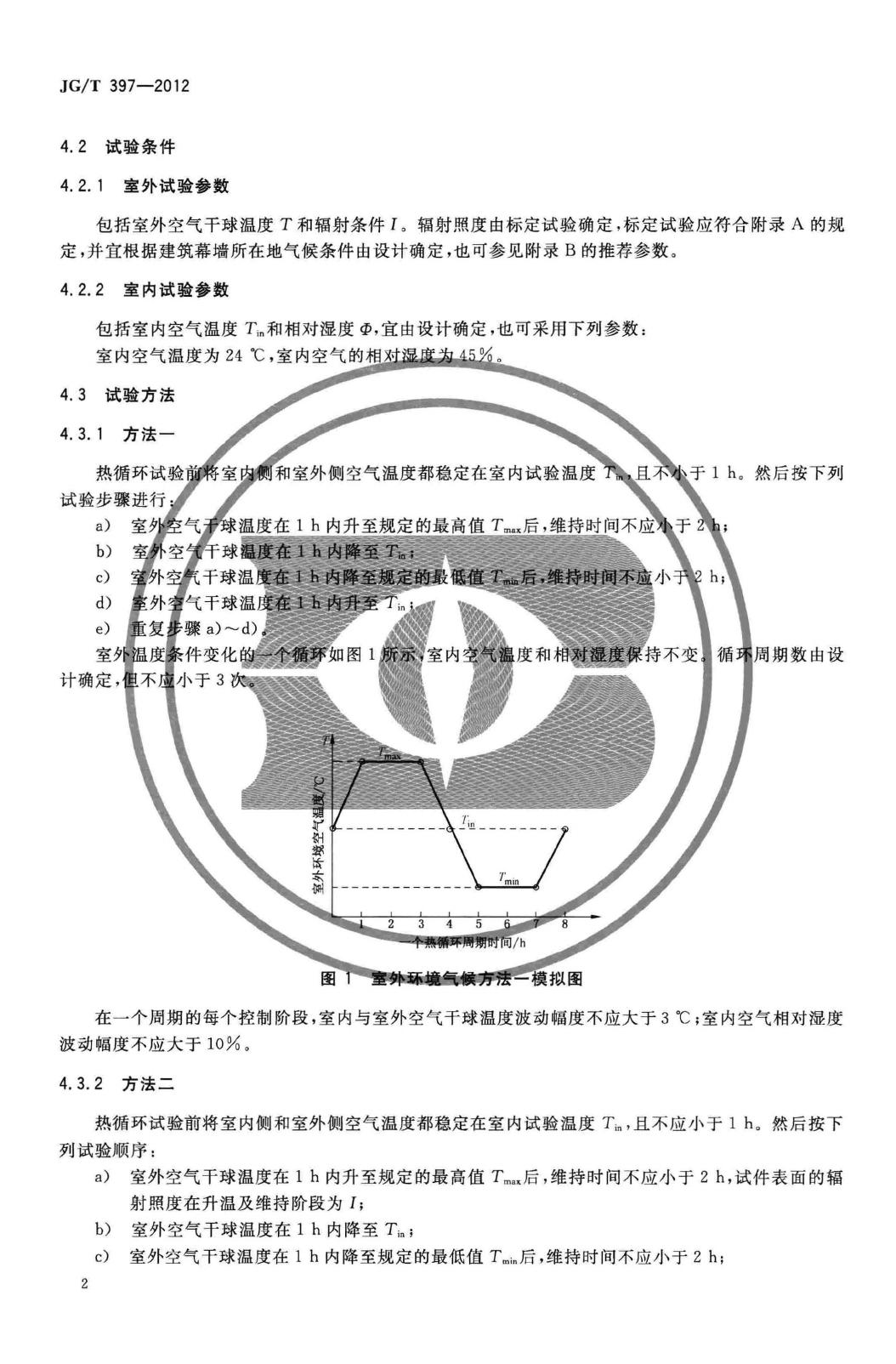 JG/T397-2012--建筑幕墙热循环试验方法