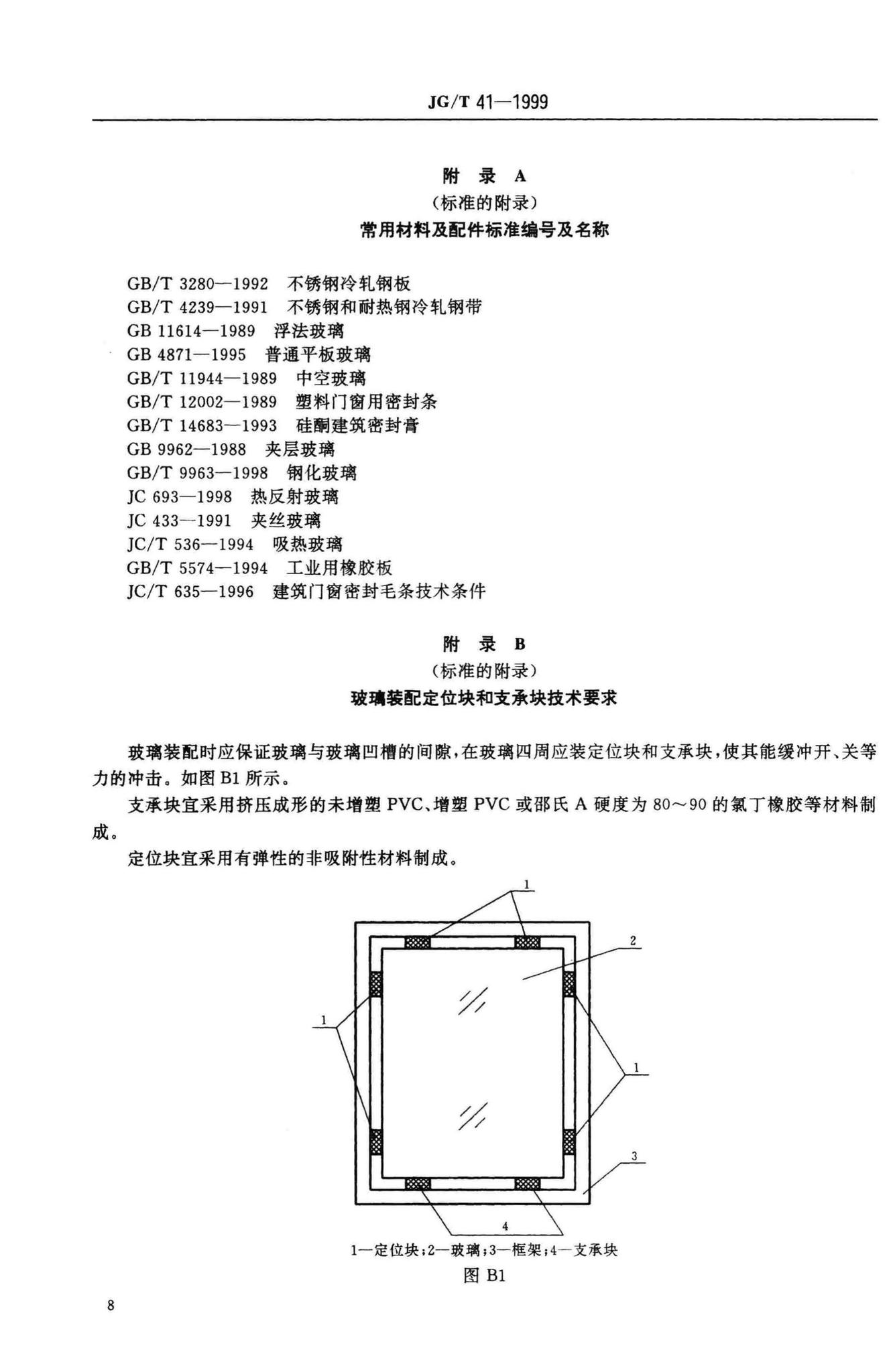 JG/T41-1999--推拉不锈钢窗