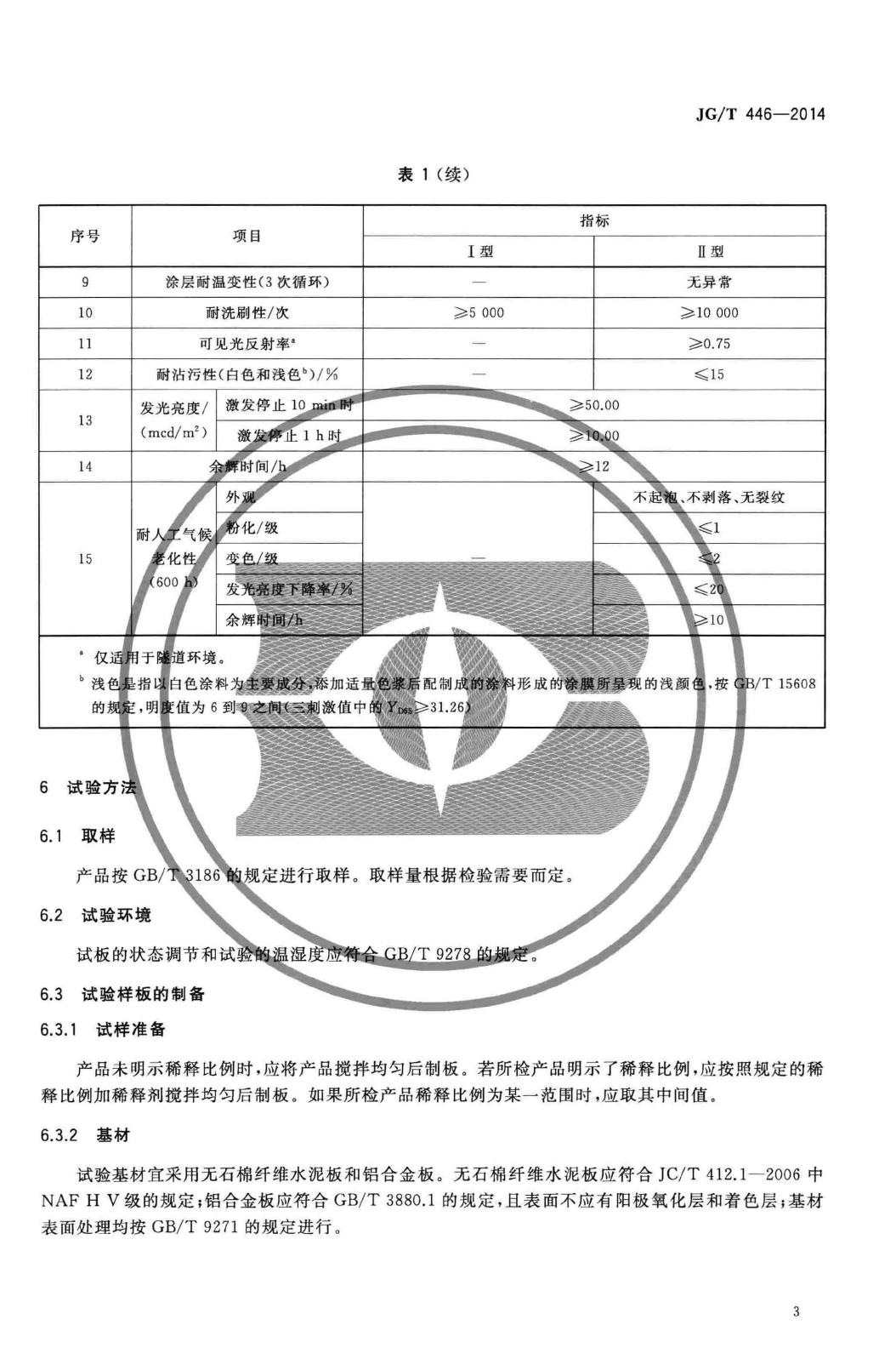 JG/T446-2014--建筑用蓄光型发光涂料