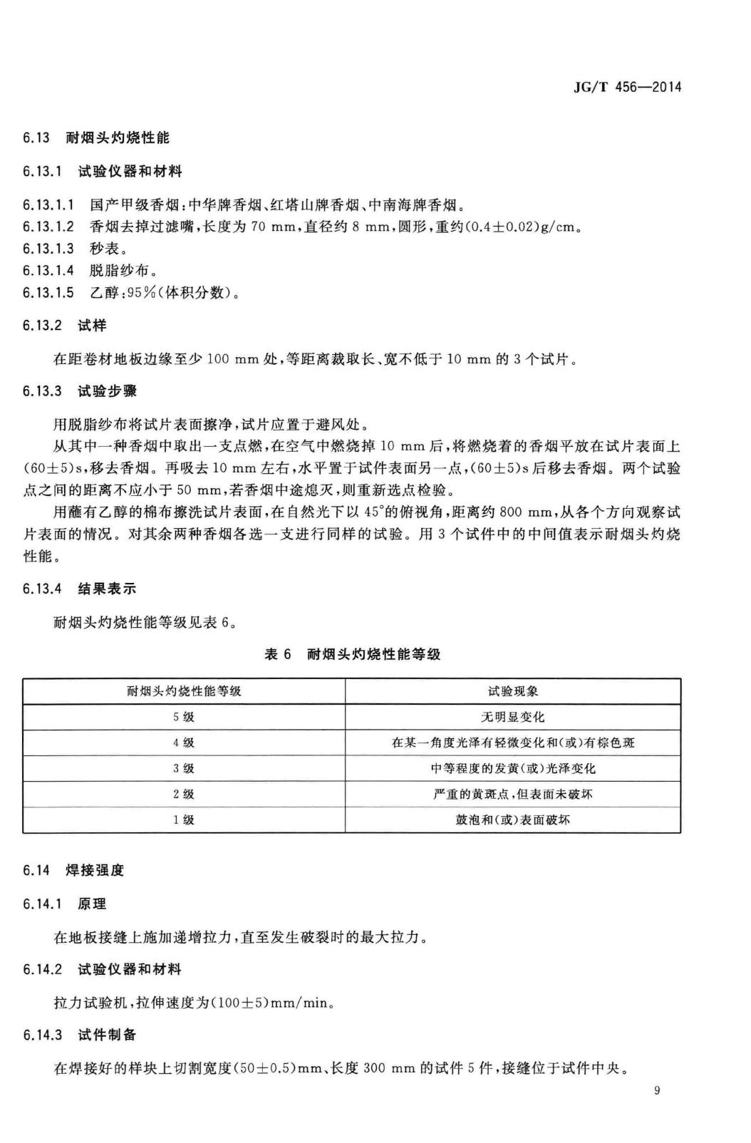 JG/T456-2014--同质聚氯乙烯(PVC)卷材地板