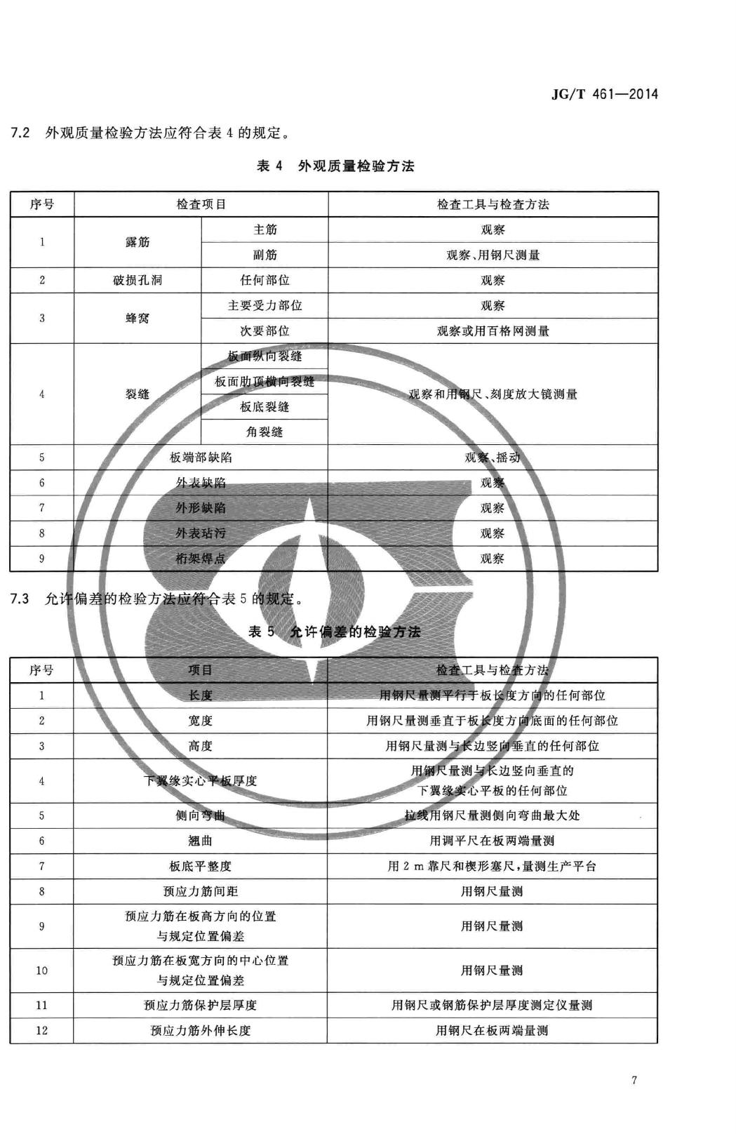 JG/T461-2014--倒T形预应力叠合模板