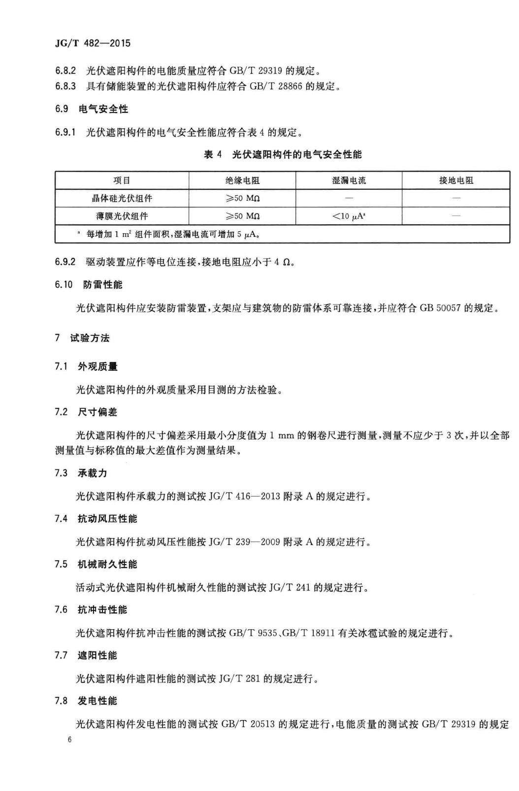 JG/T482-2015--建筑用光伏遮阳构件通用技术条件