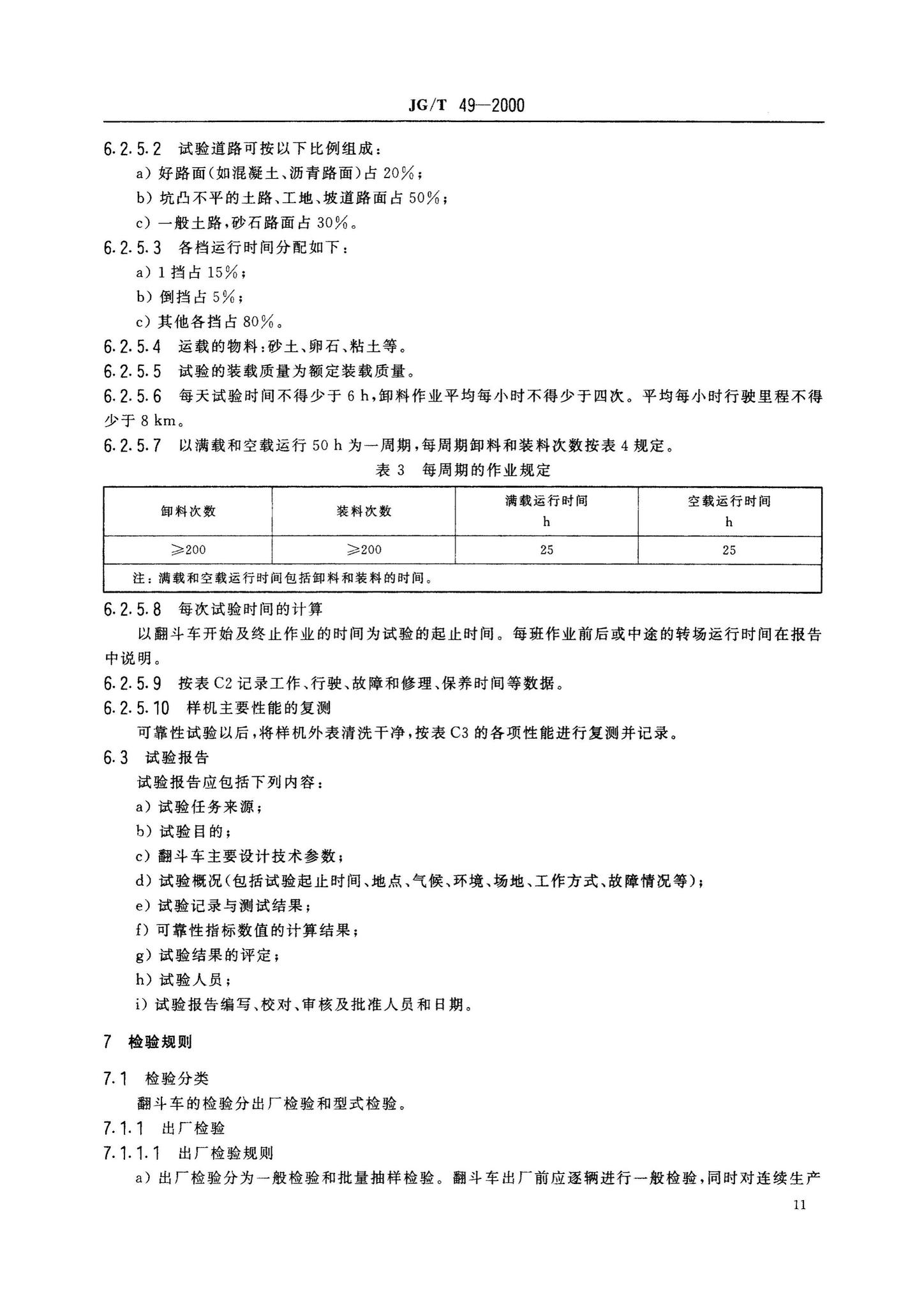 JG/T49-2000--翻斗车