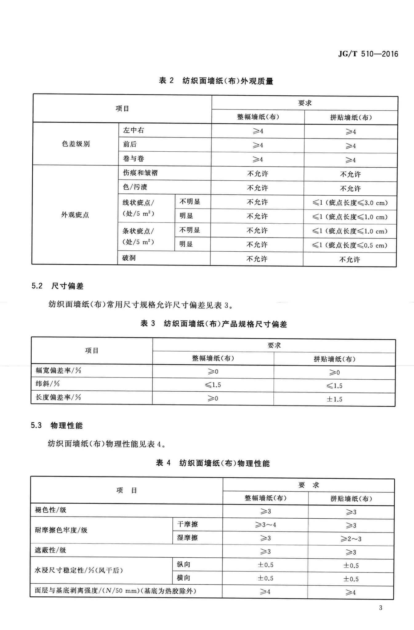 JG/T510-2016--纺织面墙纸(布)