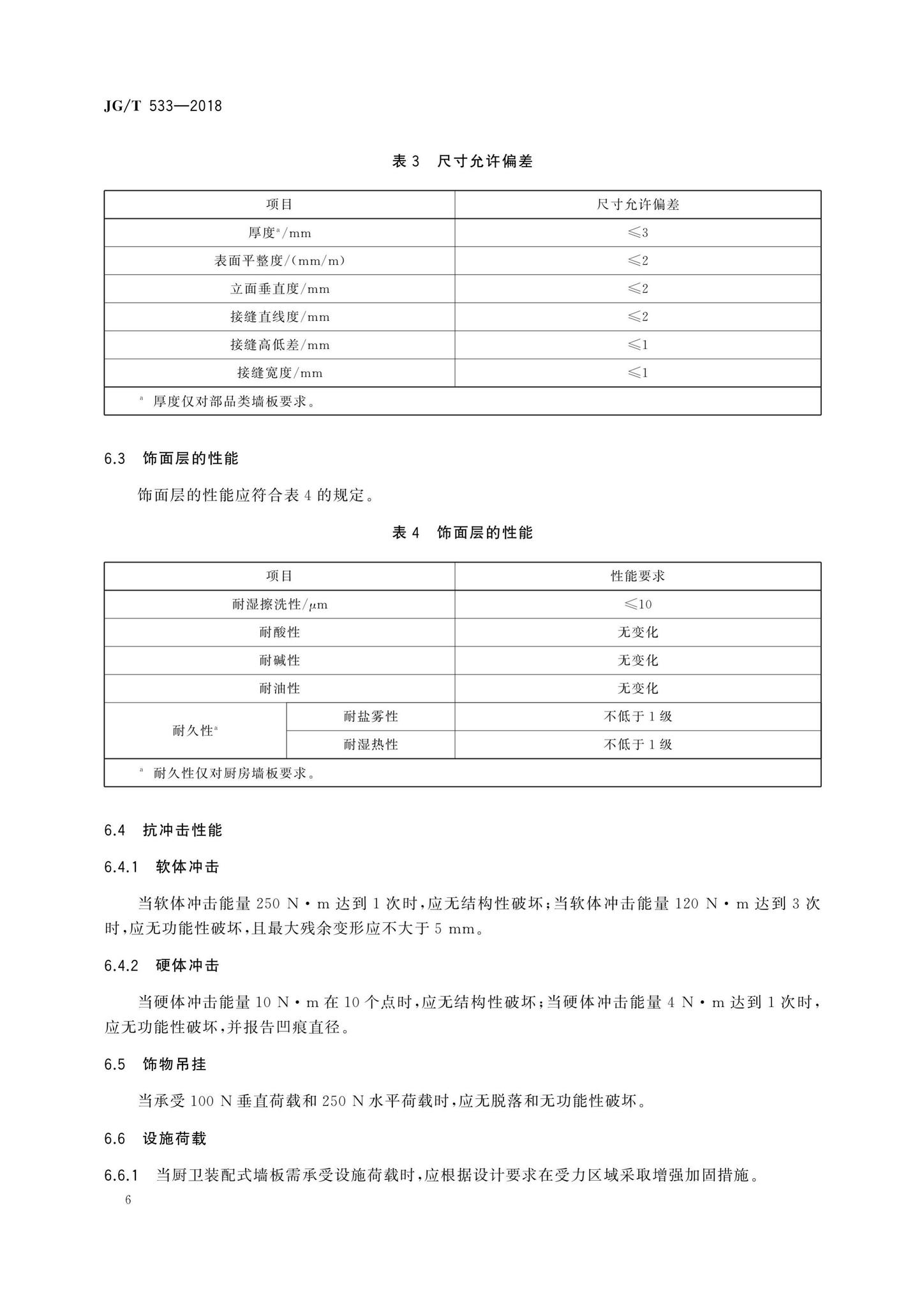 JG/T533-2018--厨卫装配式墙板技术要求