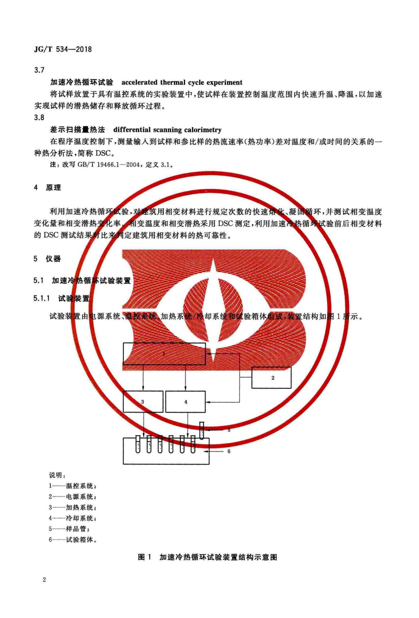 JG/T534-2018--建筑用相变材料热可靠性测试方法