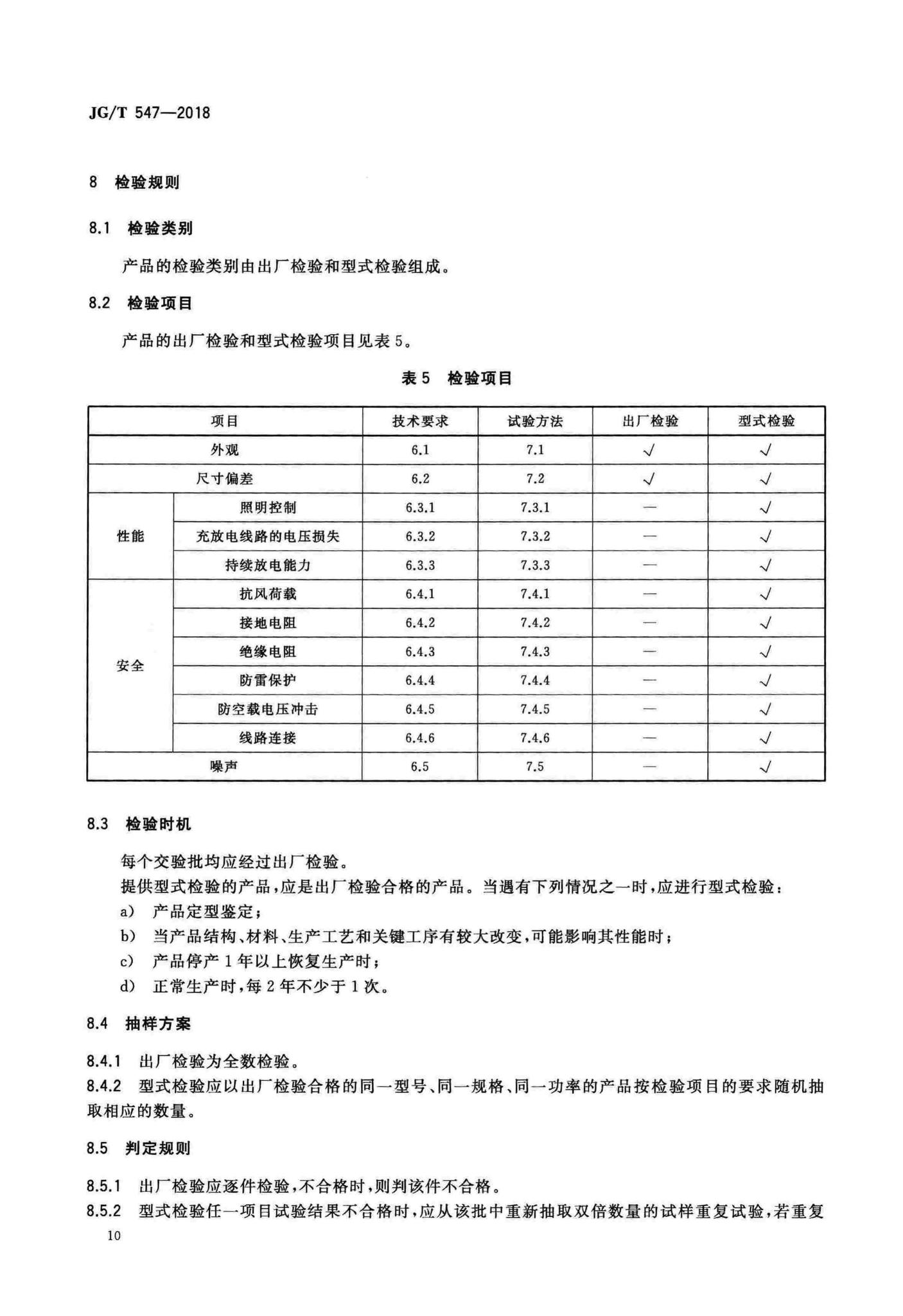 JG/T547-2018--风光互补路灯装置