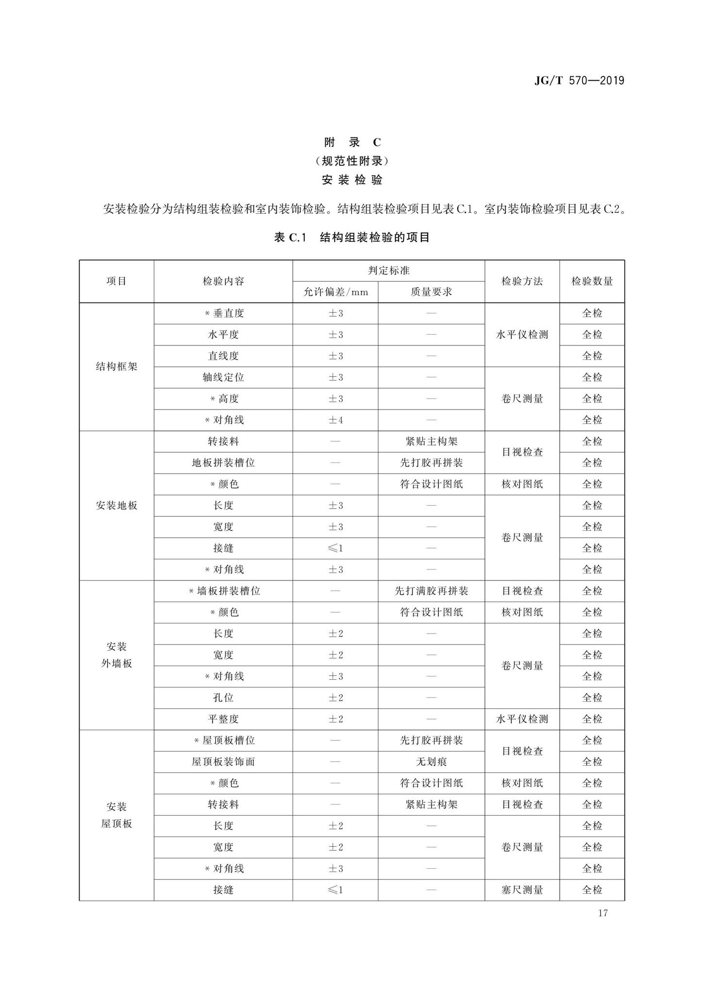 JG/T570-2019--装配式铝合金低层房屋及移动屋