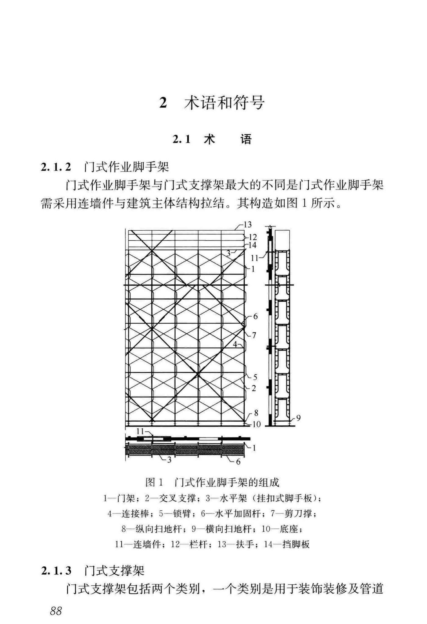 JGJ/T128-2019--建筑施工门式钢管脚手架安全技术标准