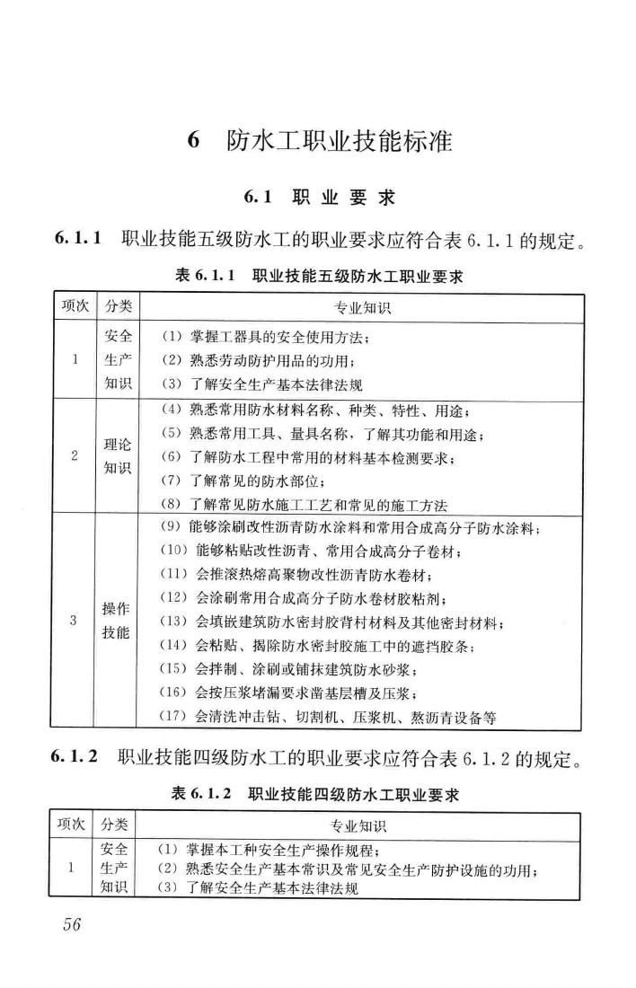 JGJ/T314-2016--建筑工程施工职业技能标准