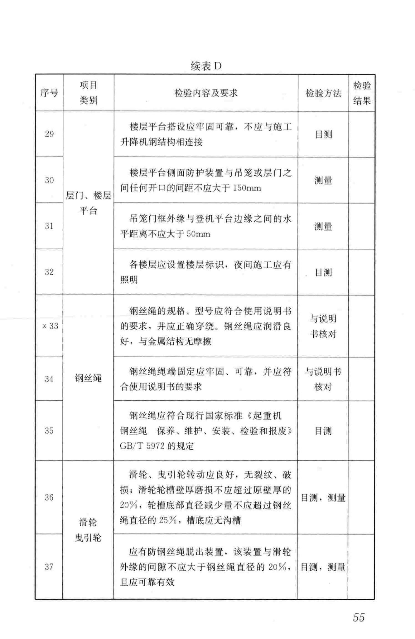 JGJ305-2013--建筑施工升降设备设施检验标准