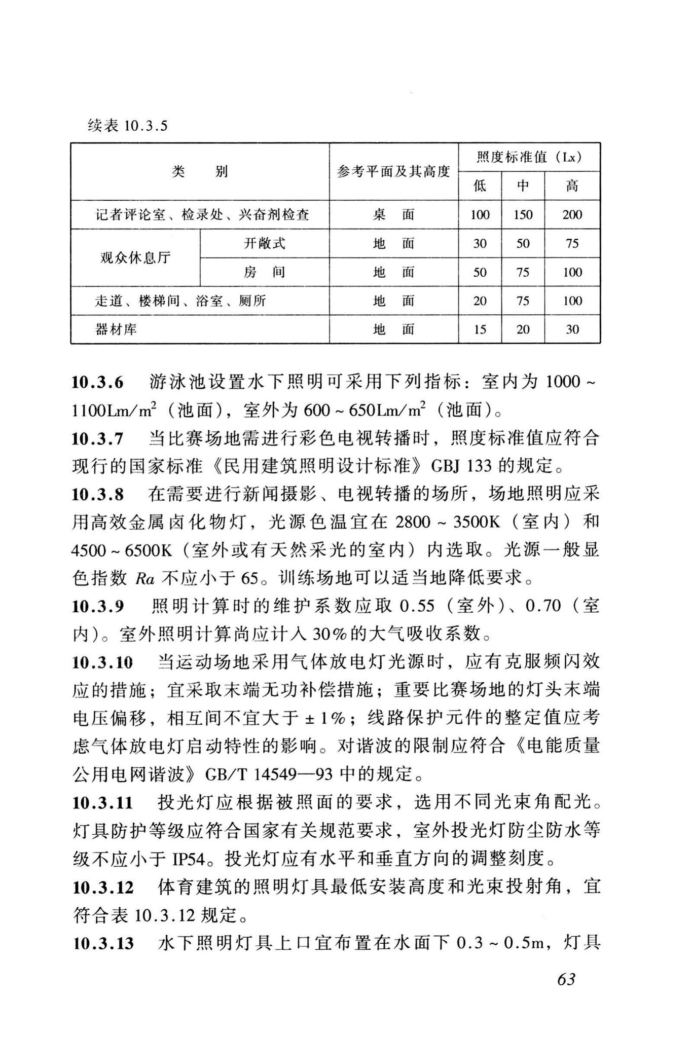 JGJ31-2003--体育建筑设计规范