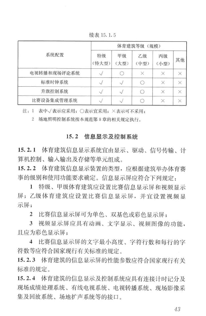 JGJ354-2014--体育建筑电气设计规范