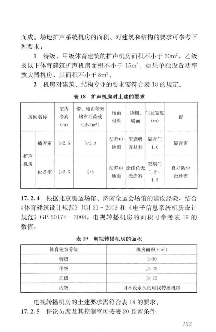 JGJ354-2014--体育建筑电气设计规范